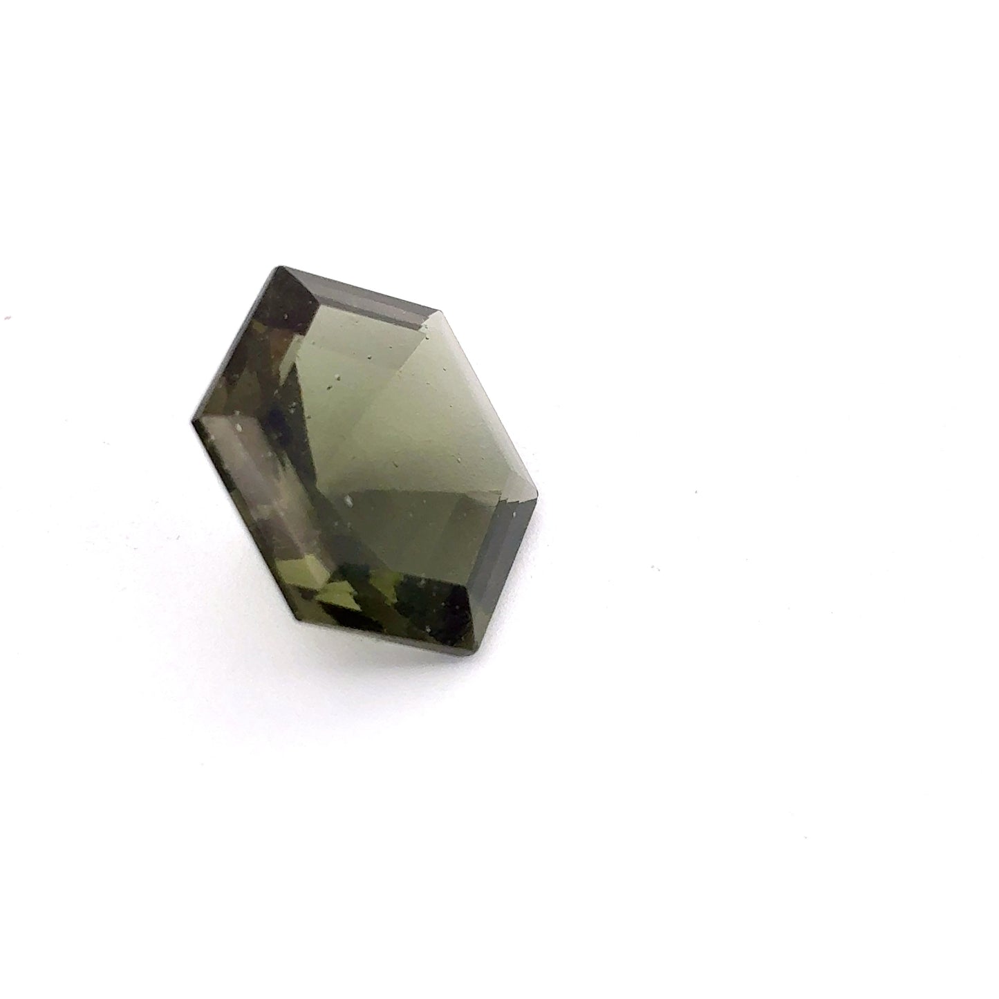 11mm Hexagon Moldavite, 3.79 carats
