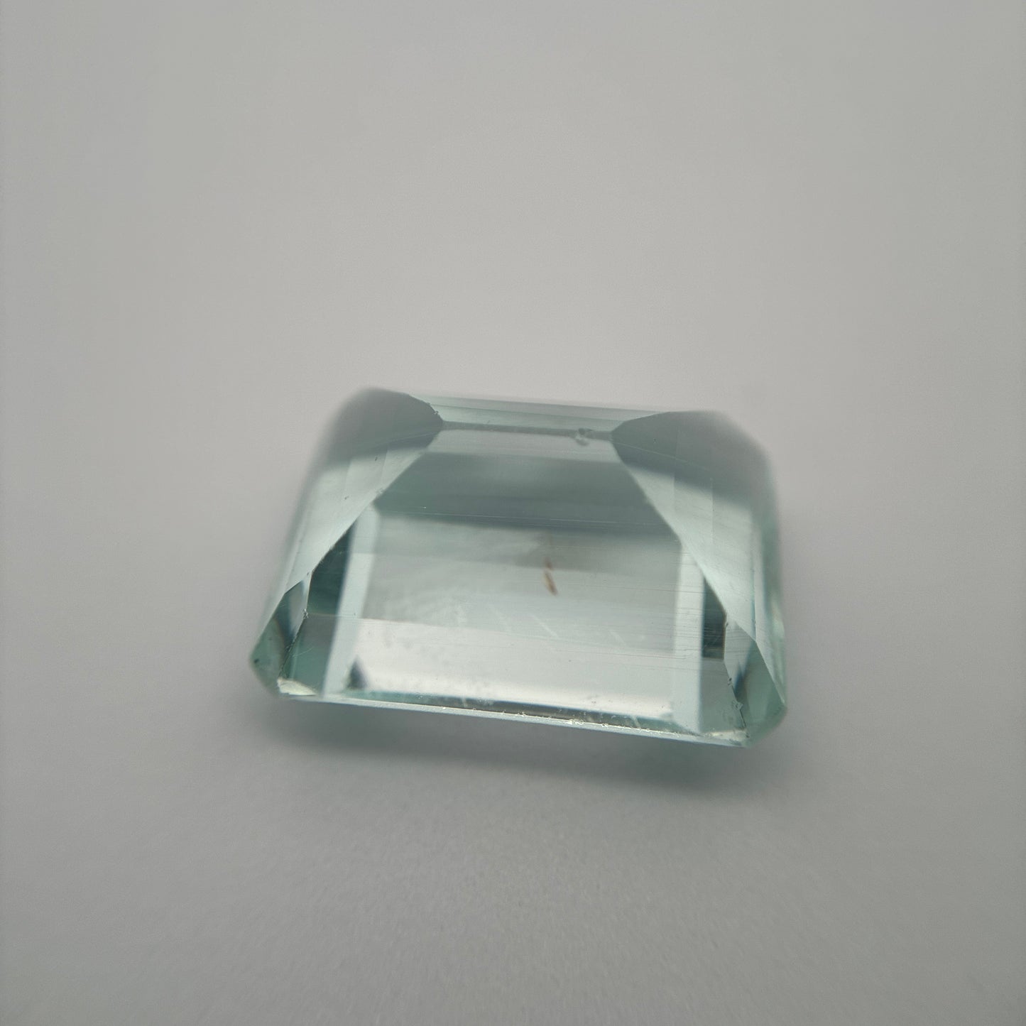 16x12mm Aquamarine,12.56 carat, Light Blue Emerald cut