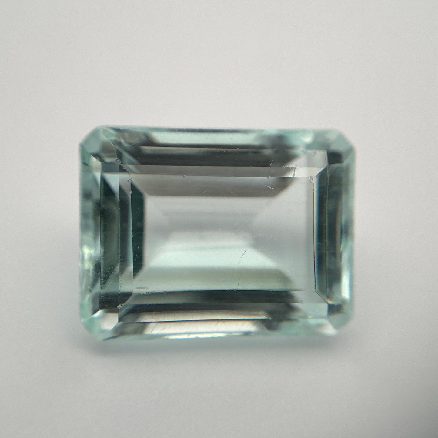 16x12mm Aquamarine,12.56 carat, Light Blue Emerald cut
