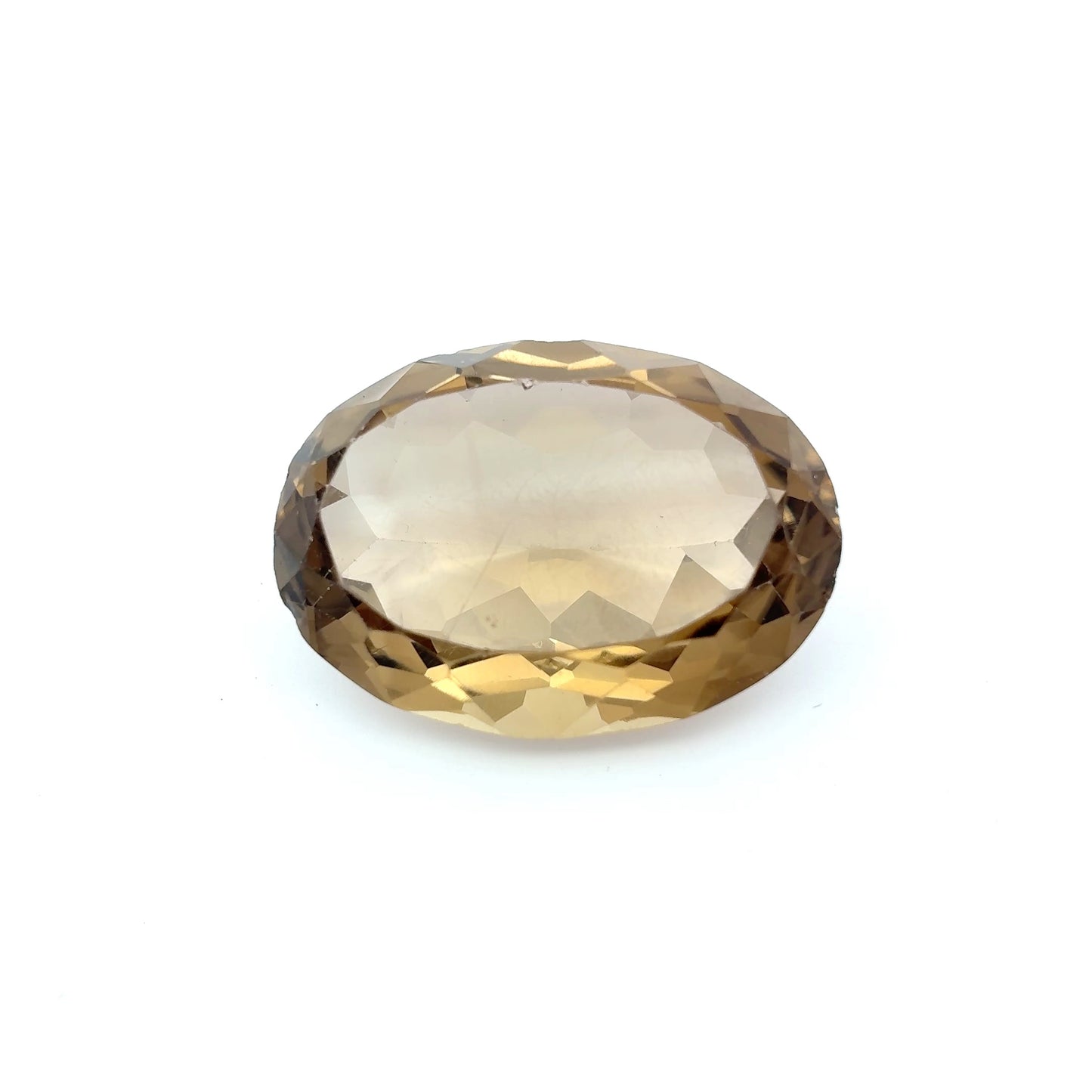 88 carat Rough Smokey Quartz, 36x26mm Scratched and Chipped Gem