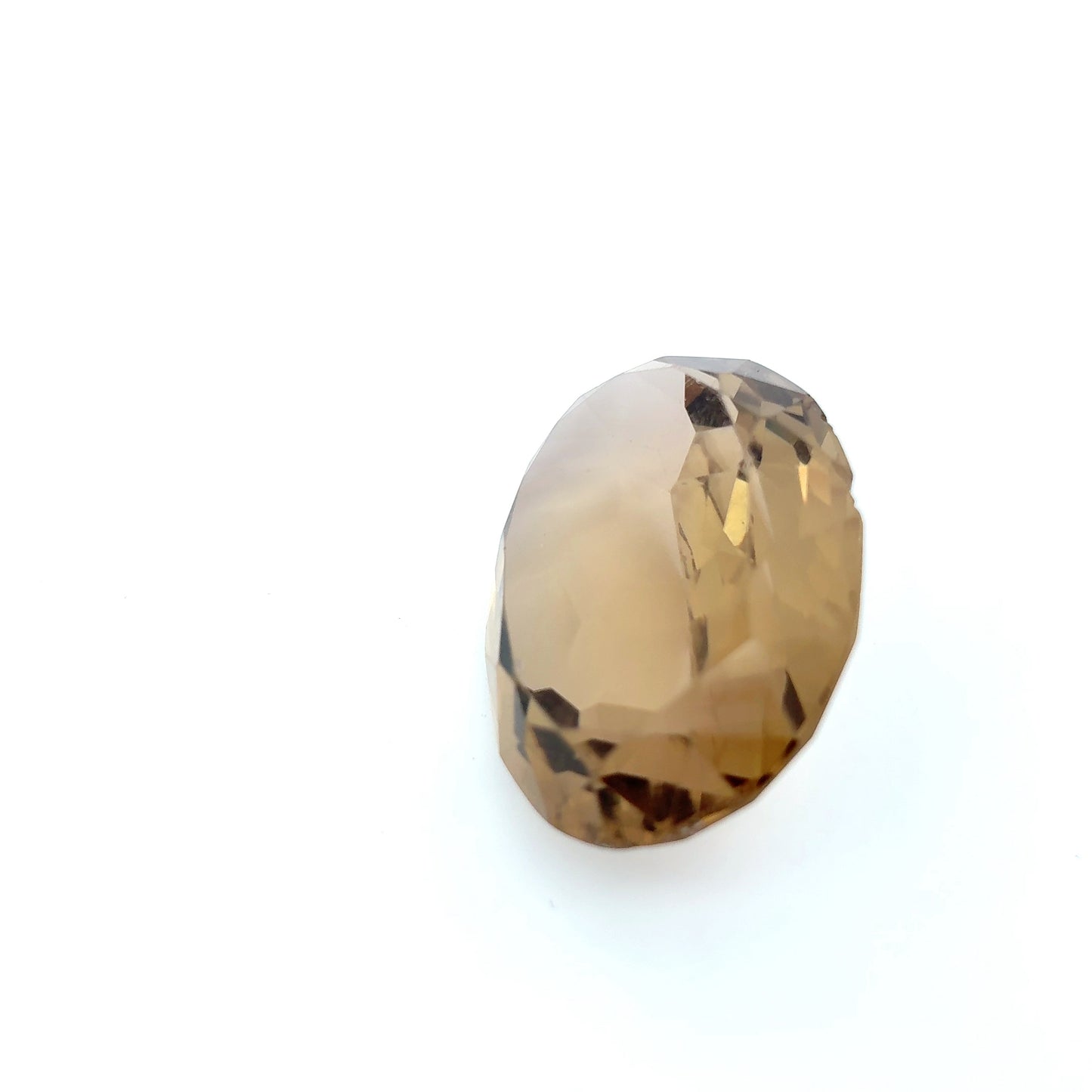 88 carat Rough Smokey Quartz, 36x26mm Scratched and Chipped Gem