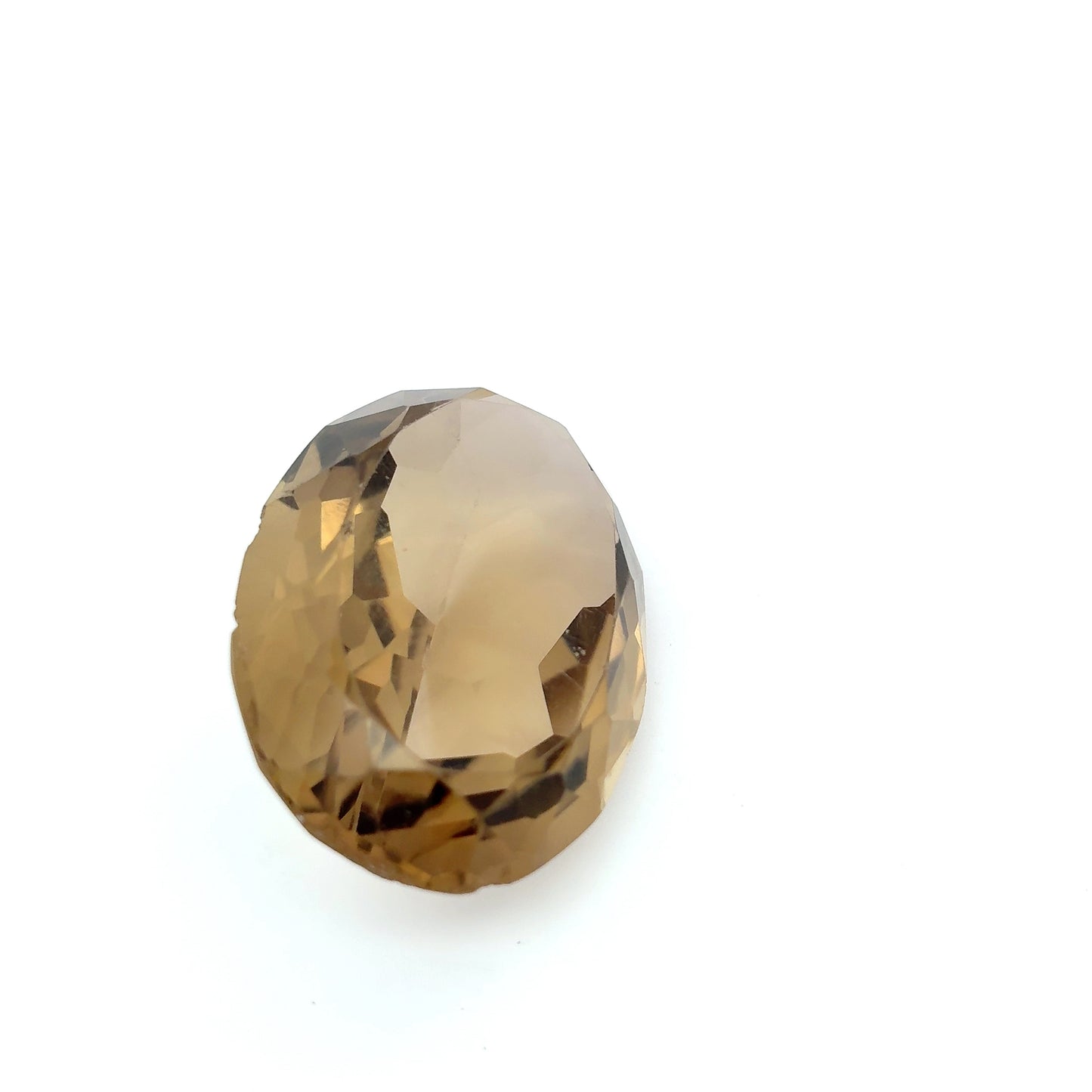 88 carat Rough Smokey Quartz, 36x26mm Scratched and Chipped Gem