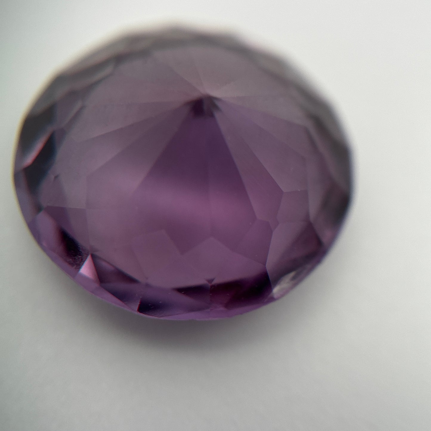 12mm Round Purple Lab Sapphire, 8.19 carat Color-Change
