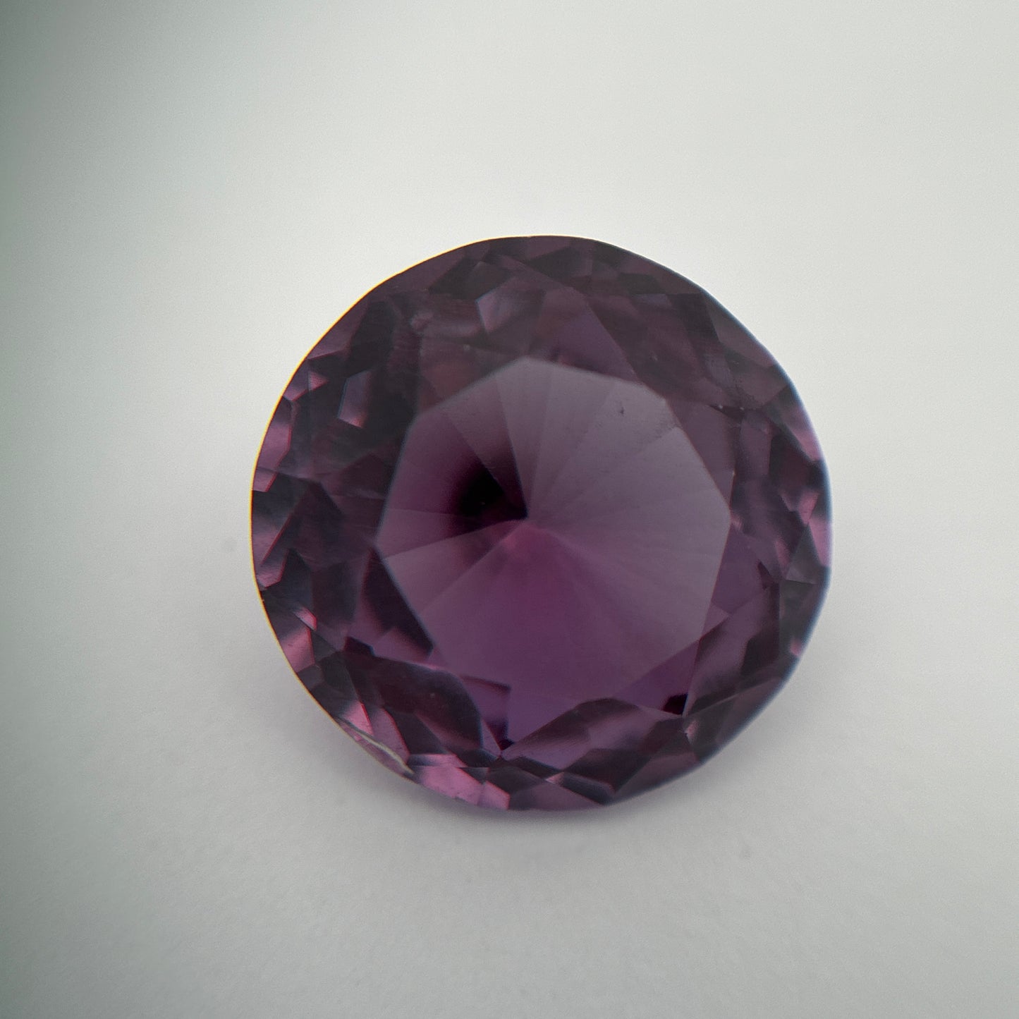 12mm Round Purple Lab Sapphire, 8.19 carat Color-Change