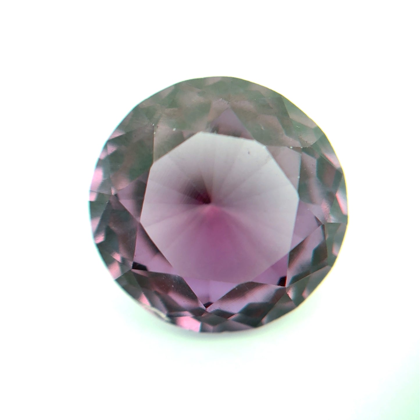 12mm Round Purple Lab Sapphire, 8.19 carat Color-Change