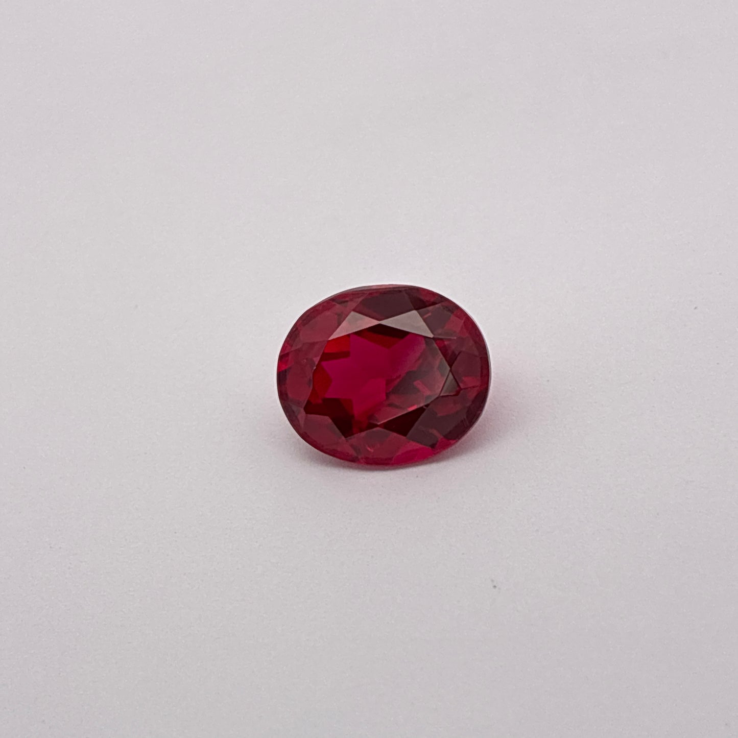 12x10mm Lab Created Ruby, Loose Gemstone