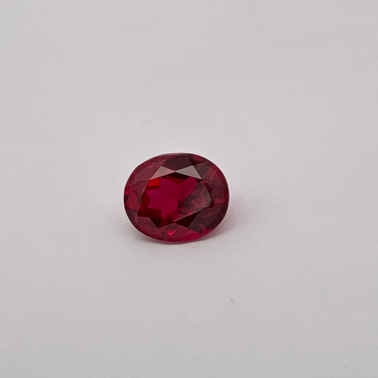 12x10mm Lab Created Ruby, Loose Gemstone