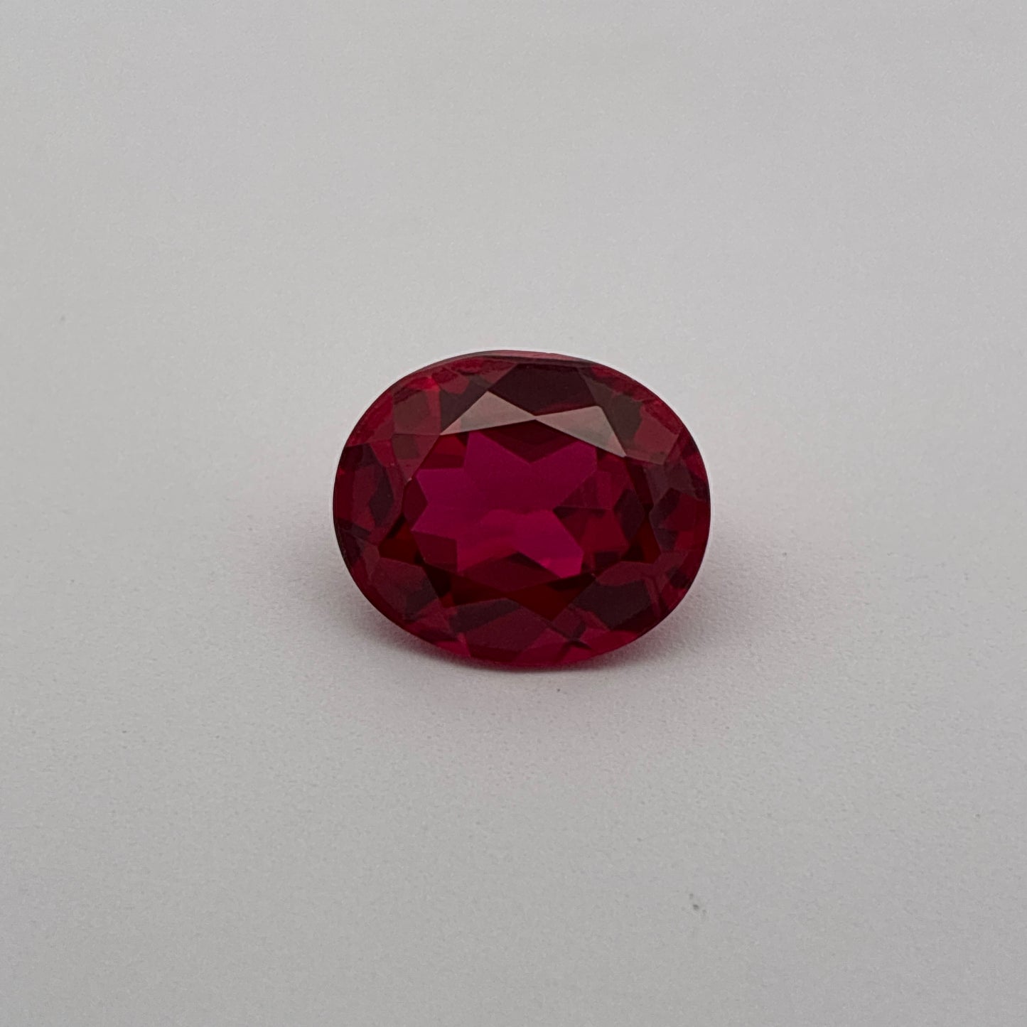 12x10mm Lab Created Ruby, Loose Gemstone