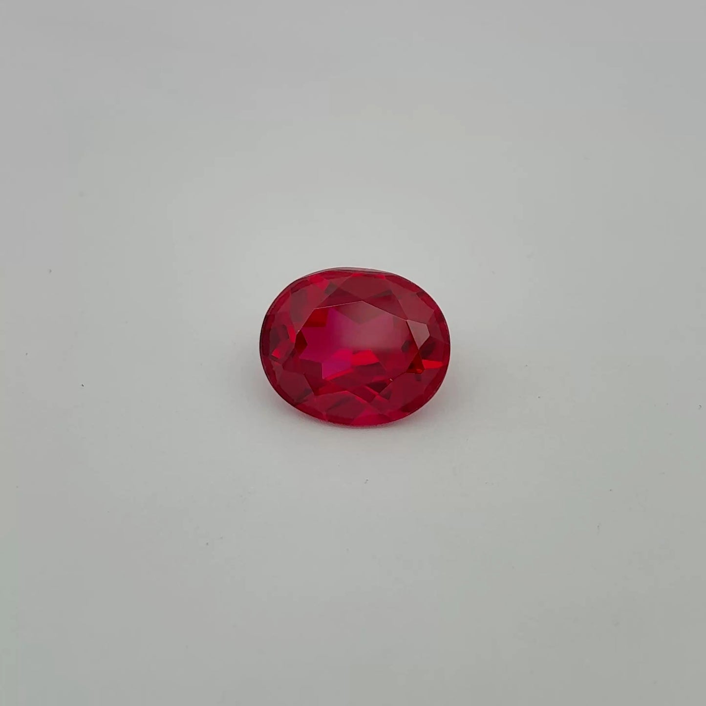 12x10mm Lab Created Ruby, Loose Gemstone