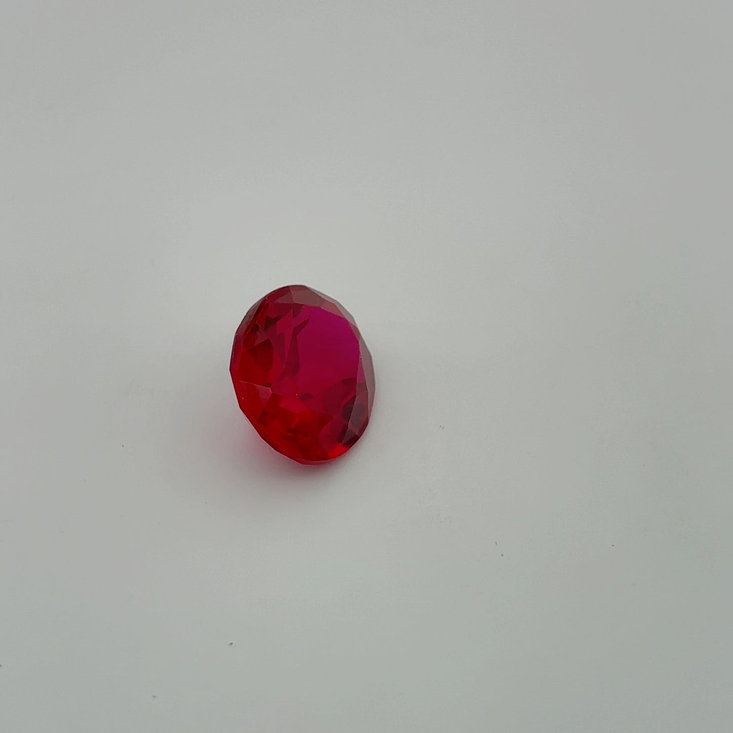 12x10mm Lab Created Ruby, Loose Gemstone
