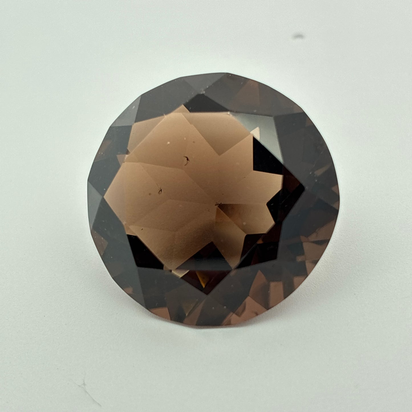 24mm Round Smoky Quartz, 42 carats