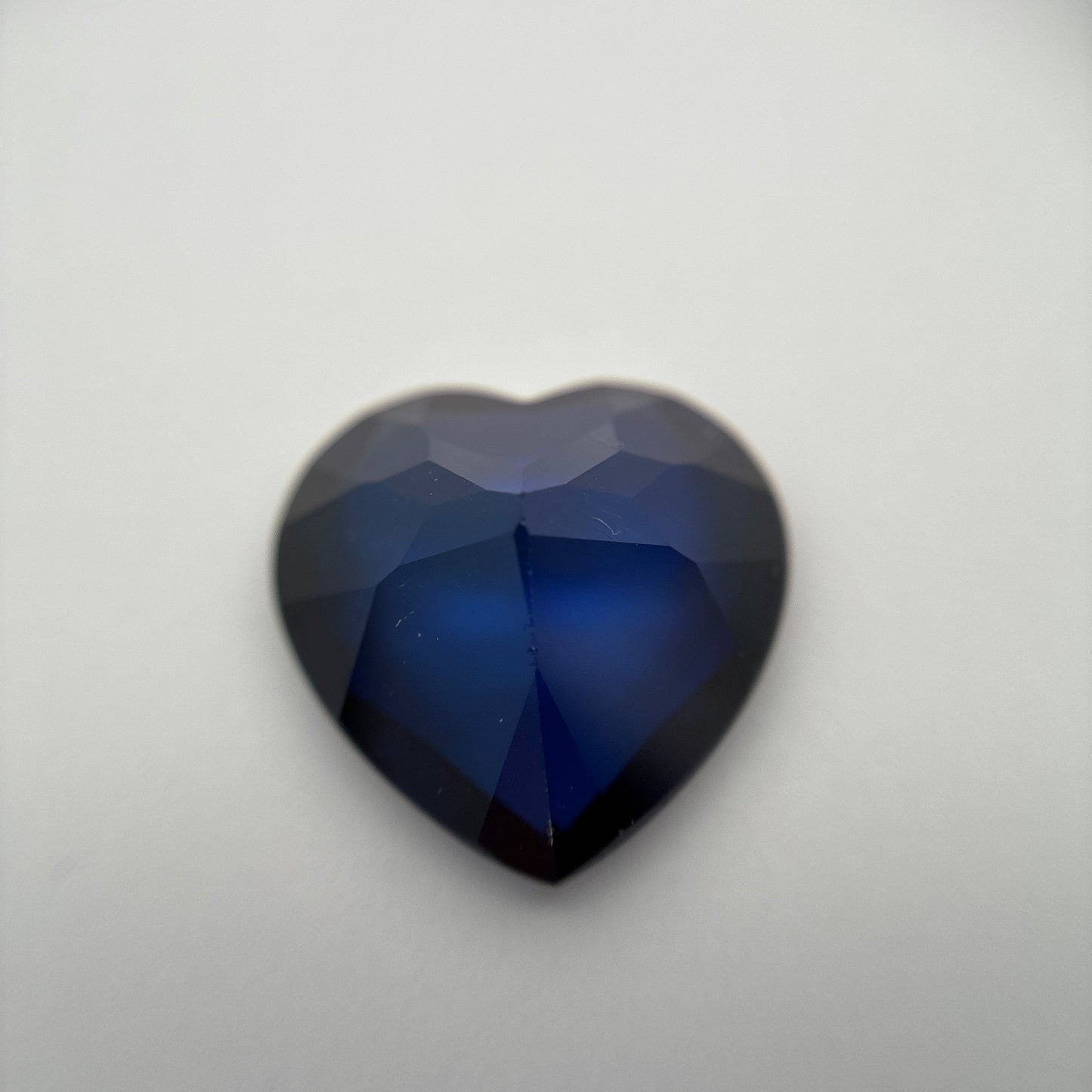 14mm Blue Lab Sapphire, Heart cut, 9.30 carats