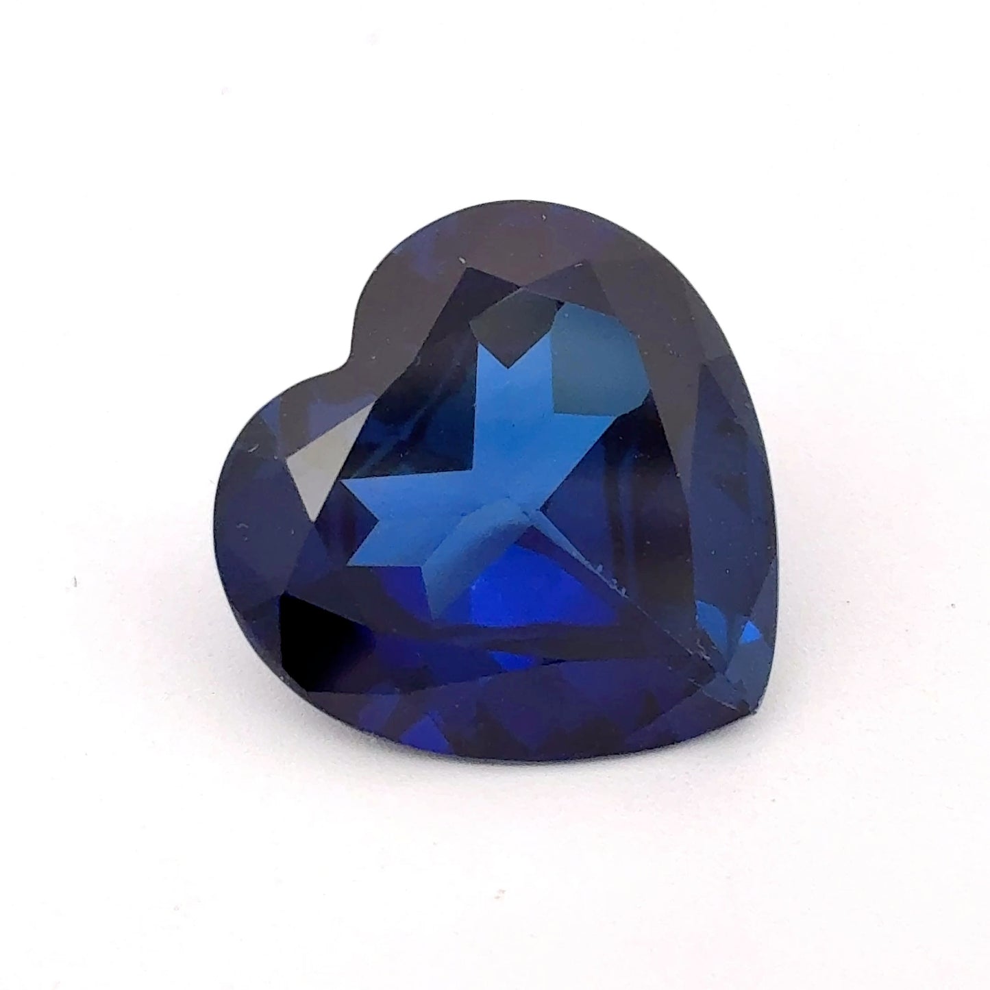 14mm Blue Lab Sapphire, Heart cut, 9.30 carats
