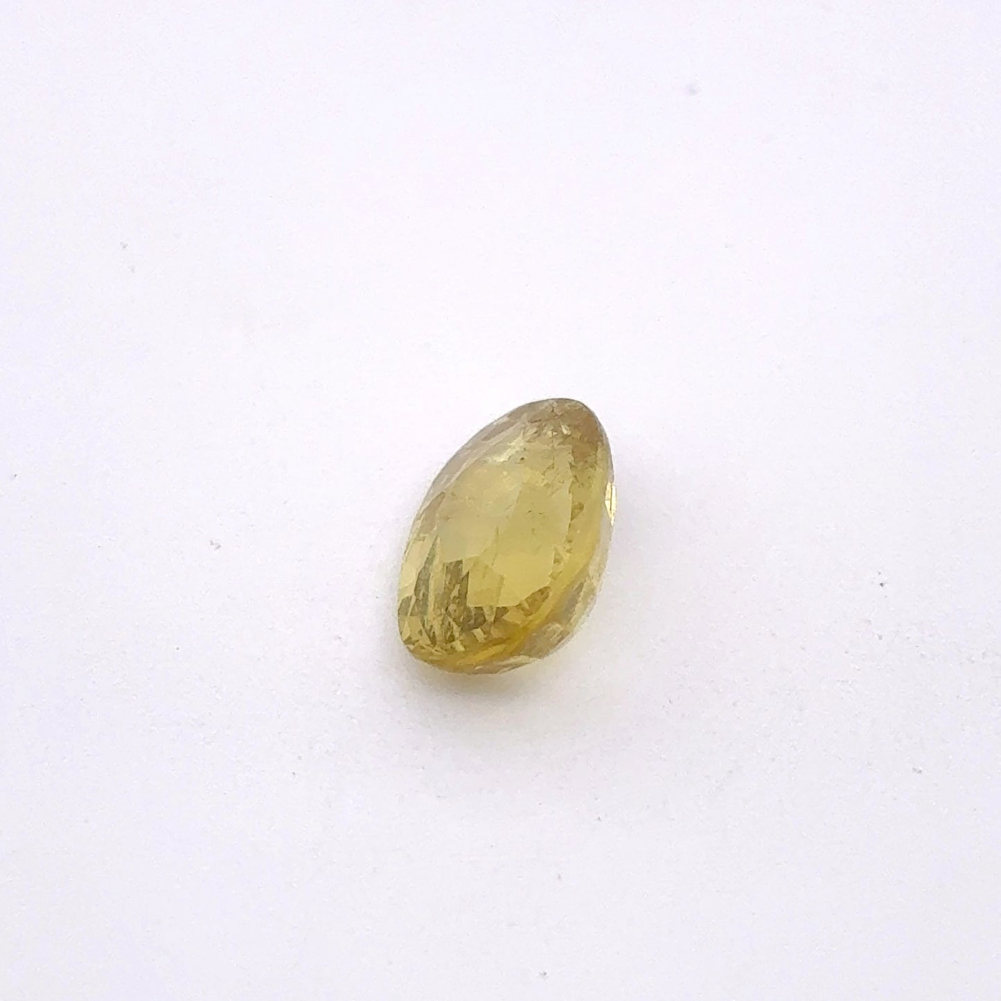 1.36ct Greenish Yellow Grossular Garnet, 8x5.5mm