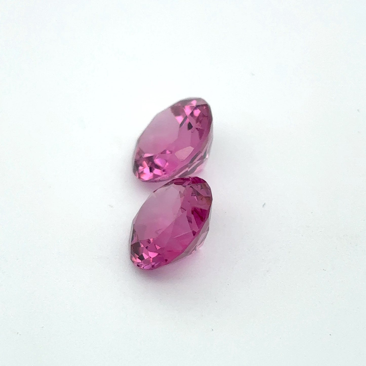 Pair of Purplish Pink Garnets, 8mm Round 4.98ctw