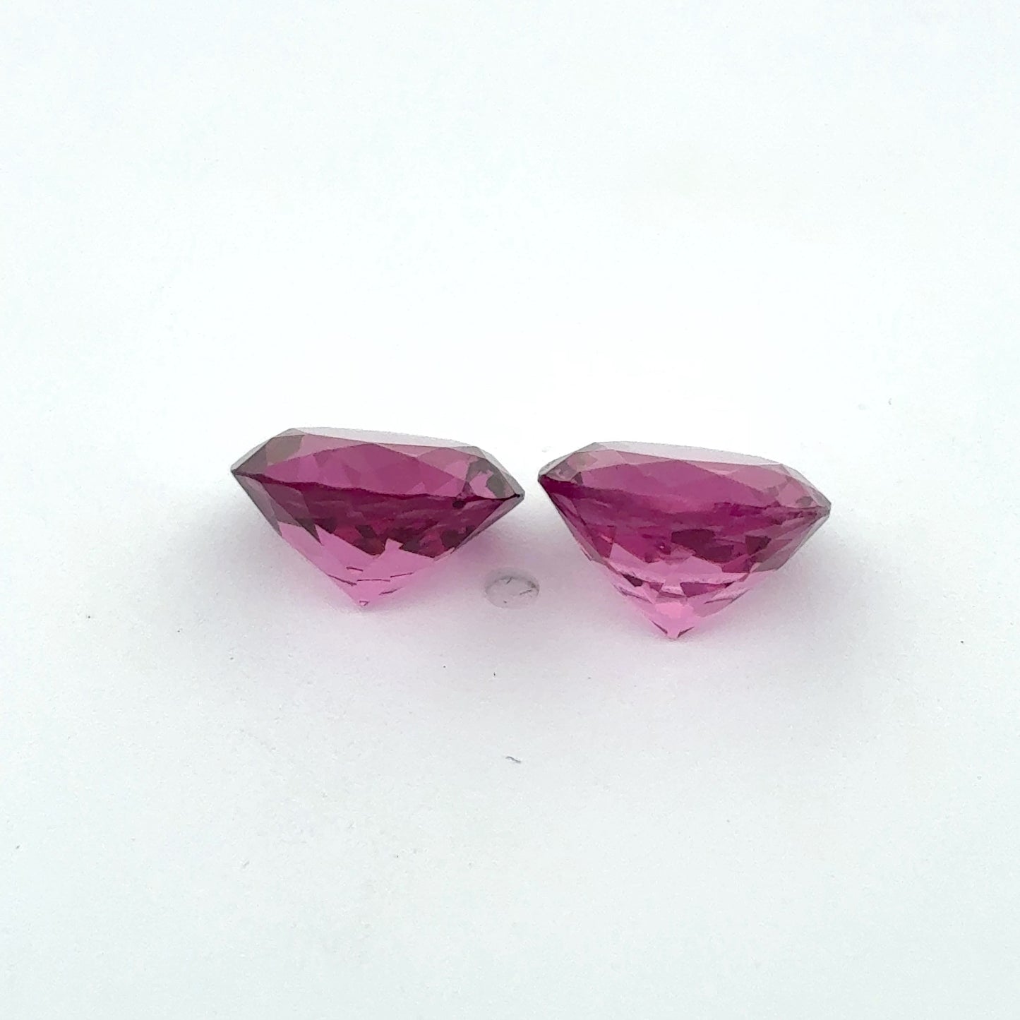 Pair of Purplish Pink Garnets, 8mm Round 4.98ctw