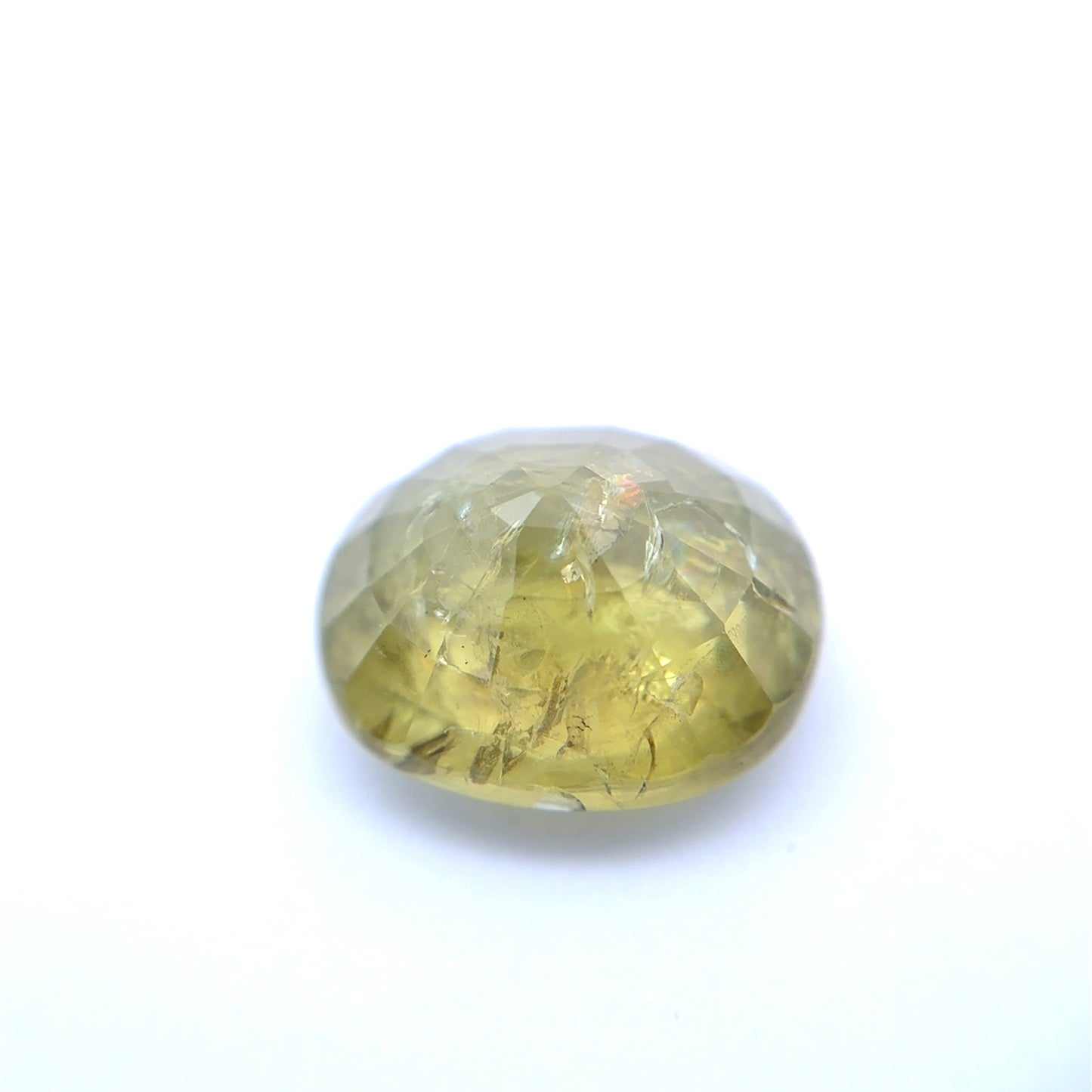 6.81 carat Green Grossular Garnet, 12x10.3mm