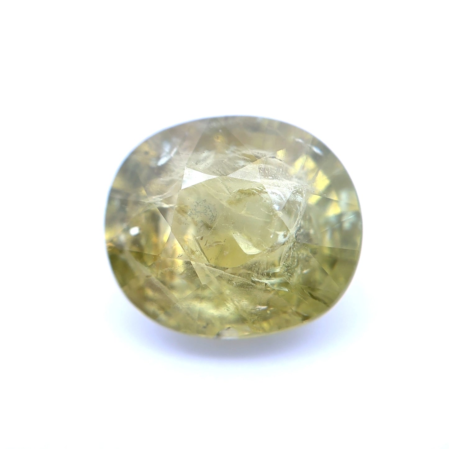 6.81 carat Green Grossular Garnet, 12x10.3mm
