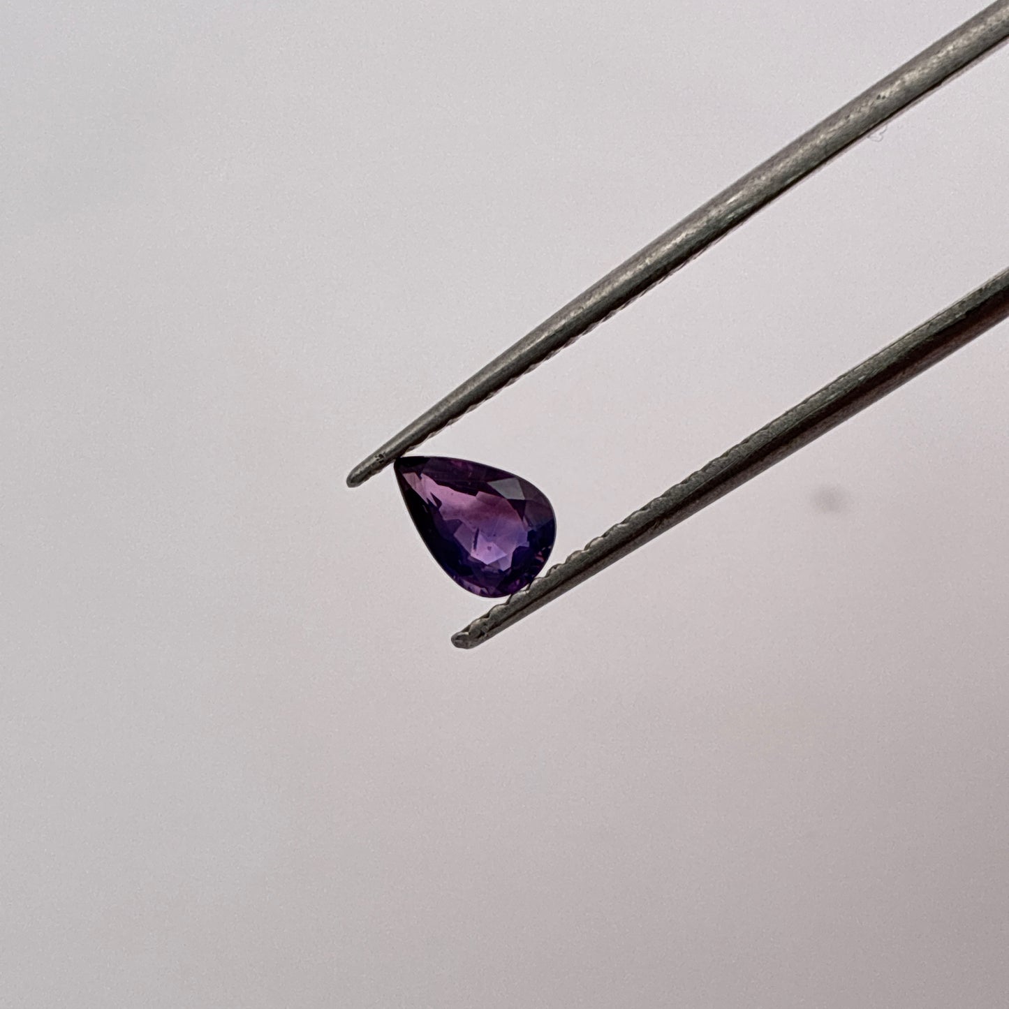 4x6mm Pear Purple Sapphire, 0.46 carat Natural Gem