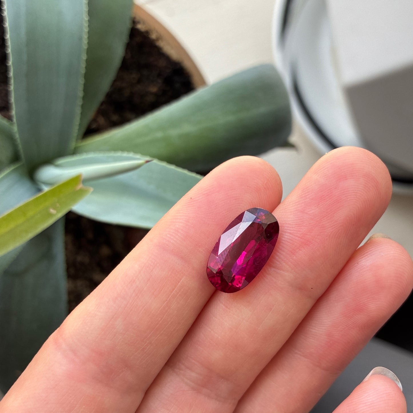 5.56 carat Rubellite Tourmaline 15.5x9mm