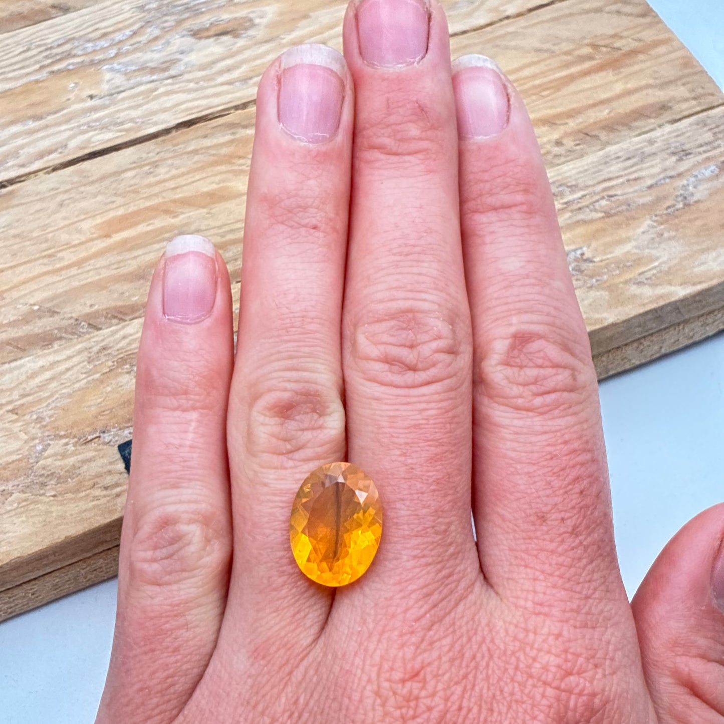 16x12mm Orange Fire Opal, 5.30 carats
