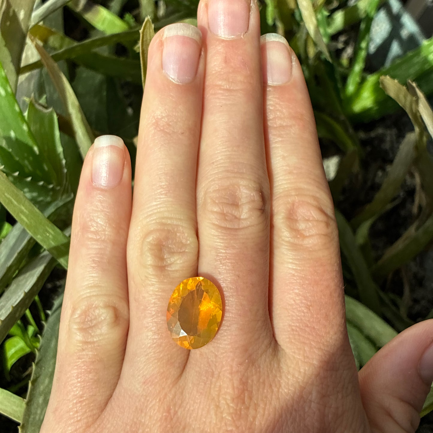 16x12mm Orange Fire Opal, 5.30 carats