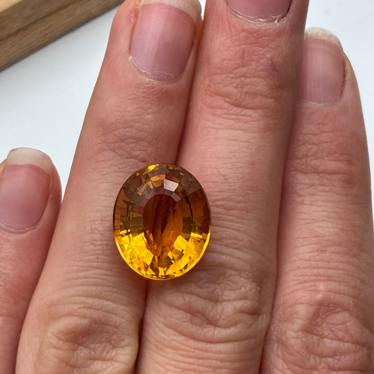 10.63 carat Orange Citrine 15.8x13.2mm
