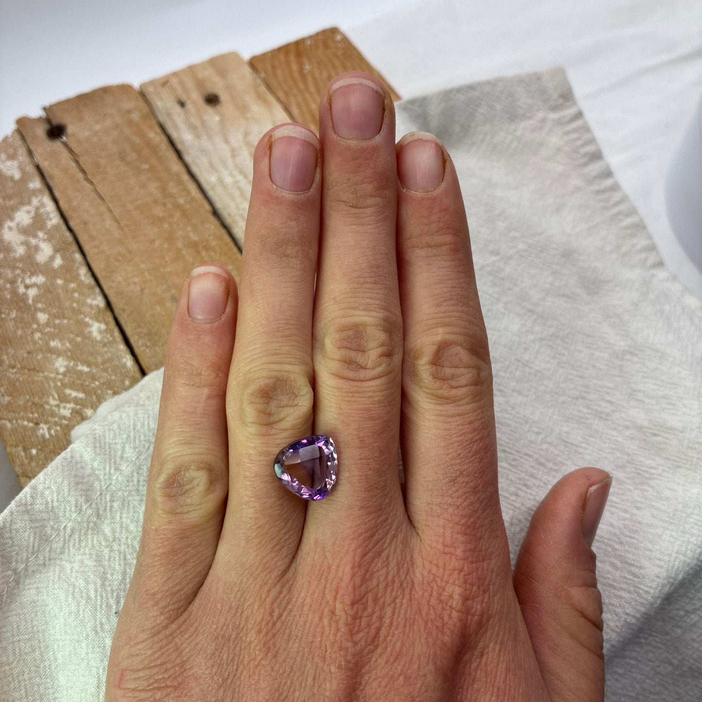 12mm Pear-Cut Purple Ametrine, 4.31 carat Loose Gemstone