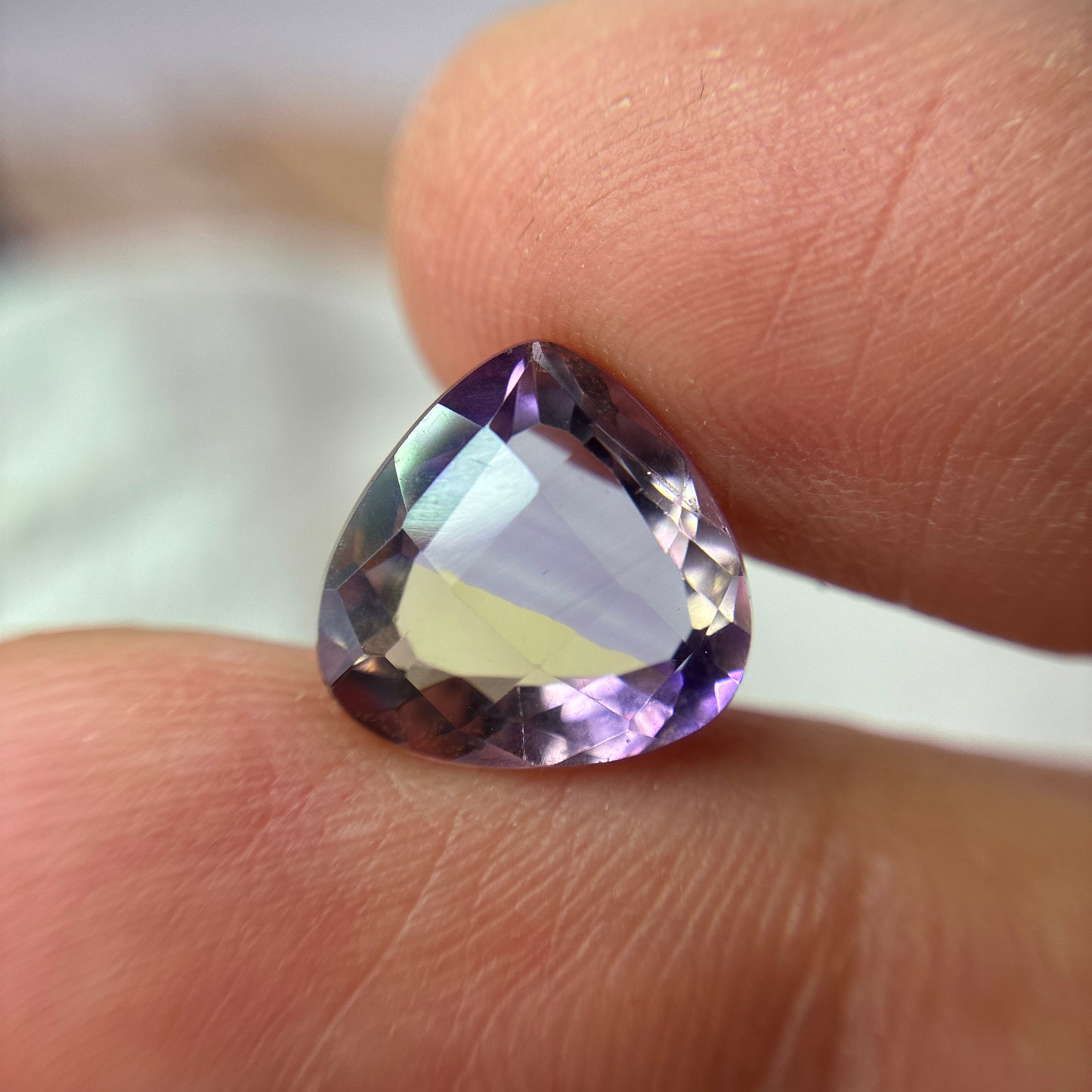 12mm Pear-Cut Purple Ametrine, 4.31 carat Loose Gemstone