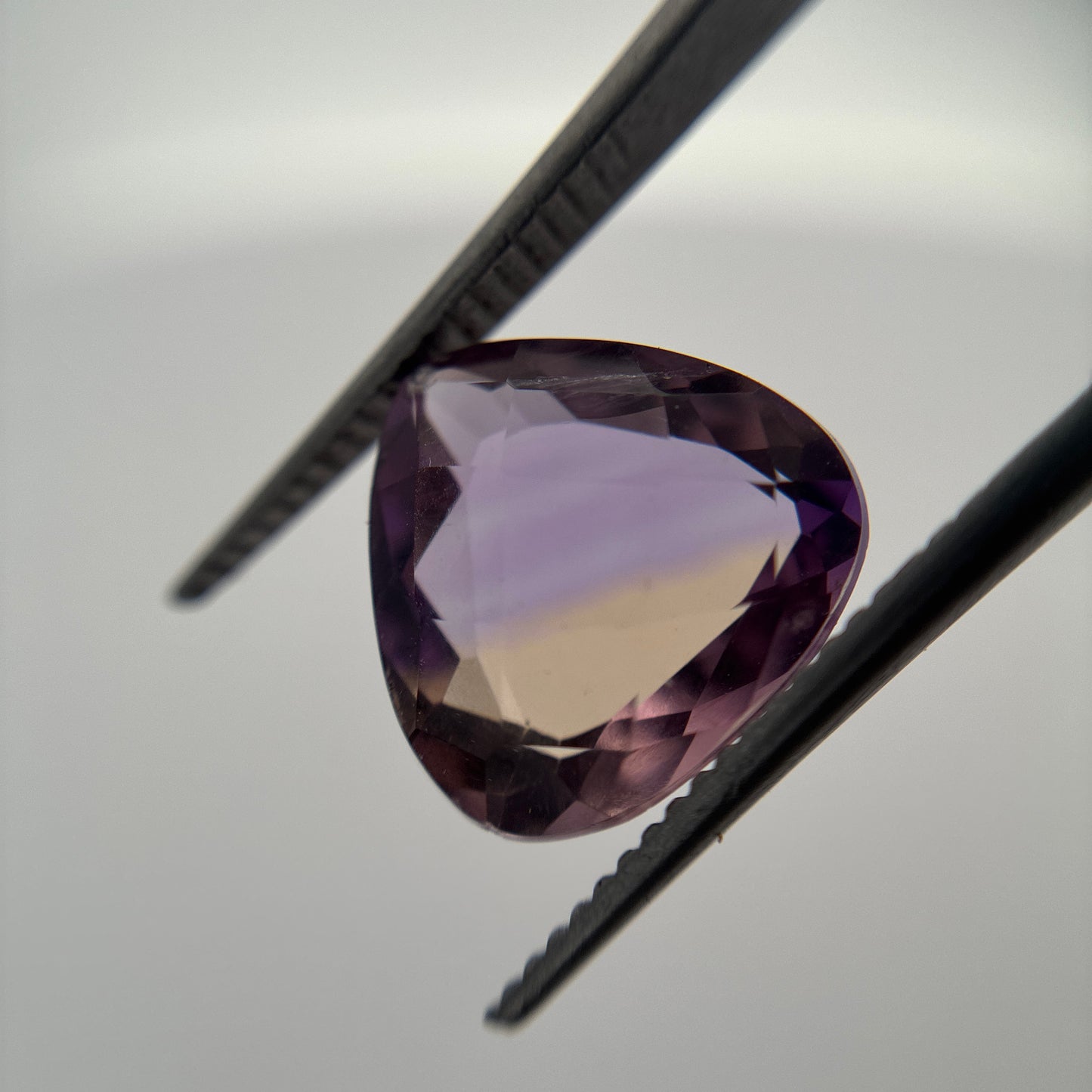 12mm Pear-Cut Purple Ametrine, 4.31 carat Loose Gemstone