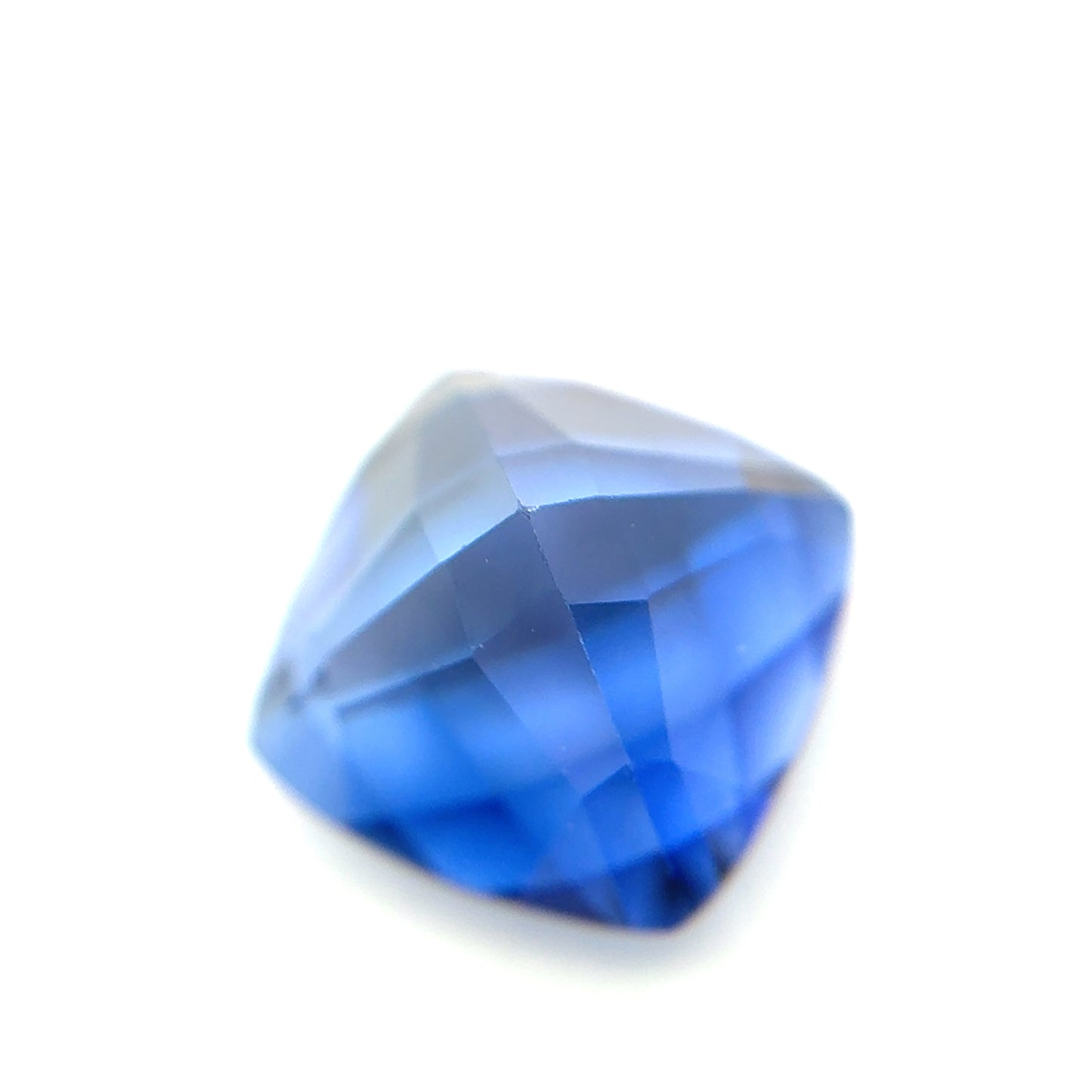 9mm Cushion Blue Lab Sapphire, 4.48 carat