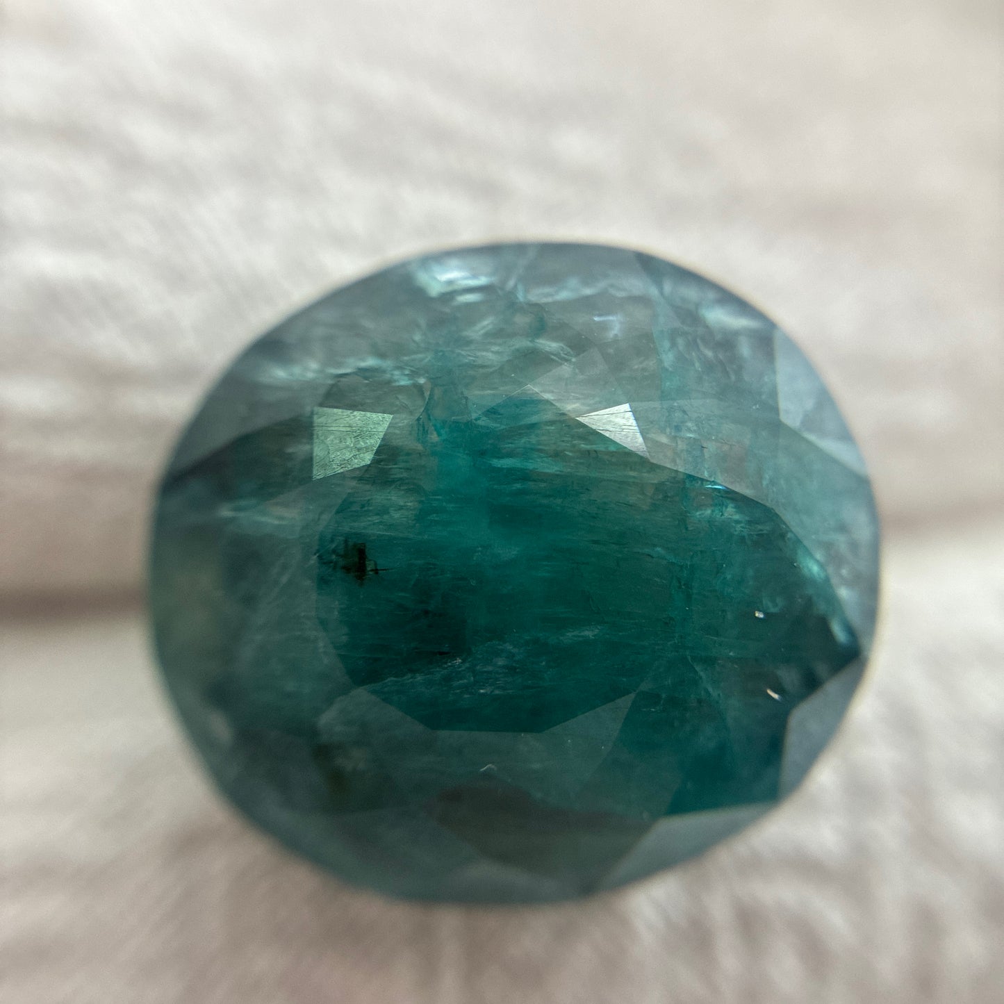 14.88 carat Blue-Green Grandidierite