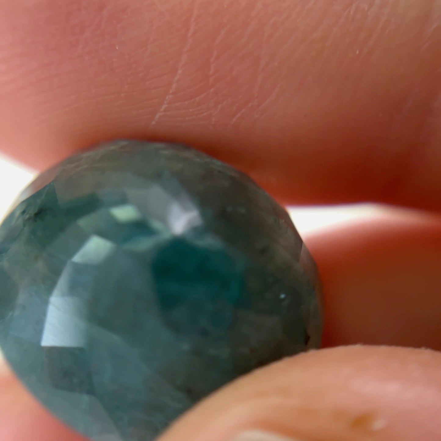 14.88 carat Blue-Green Grandidierite