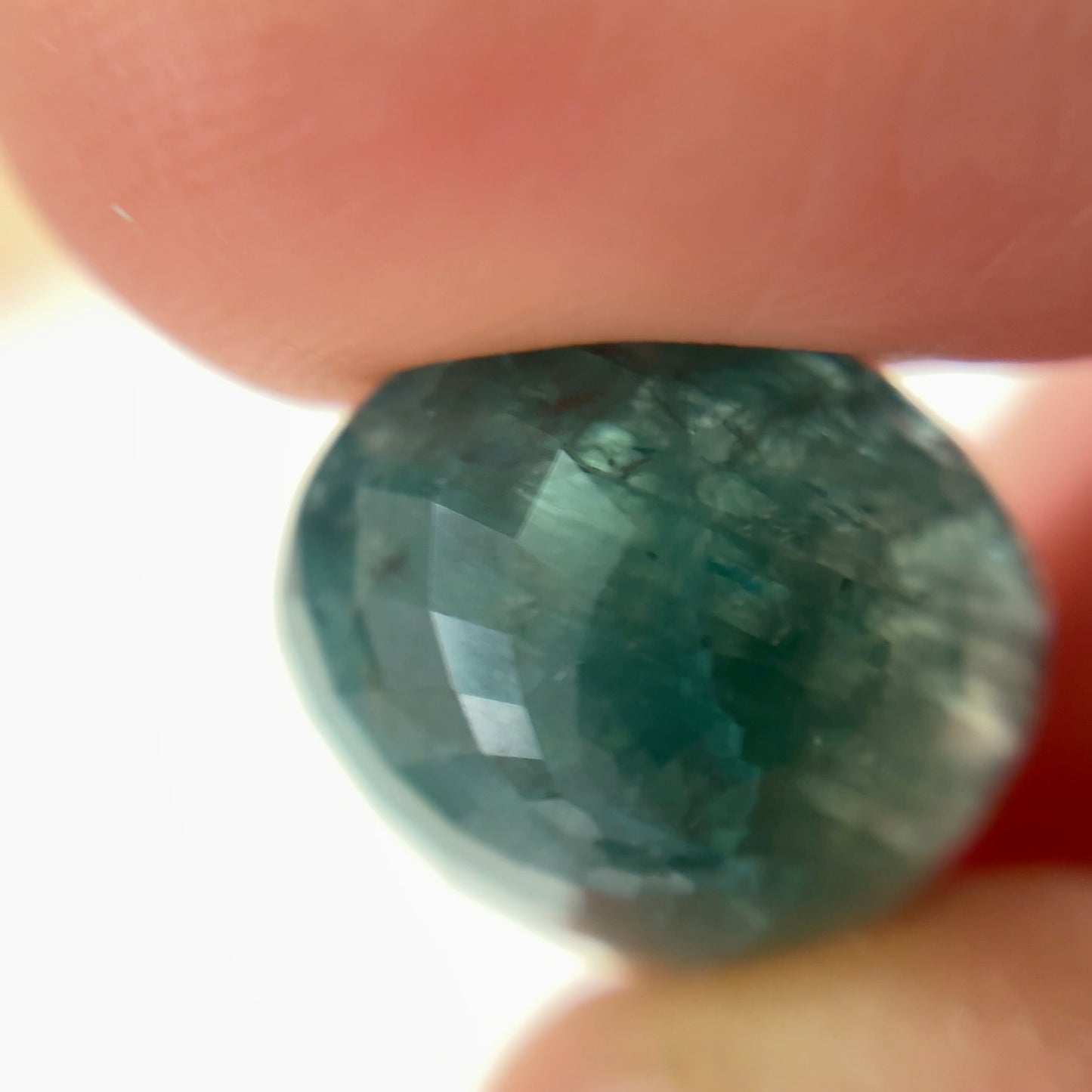 14.88 carat Blue-Green Grandidierite