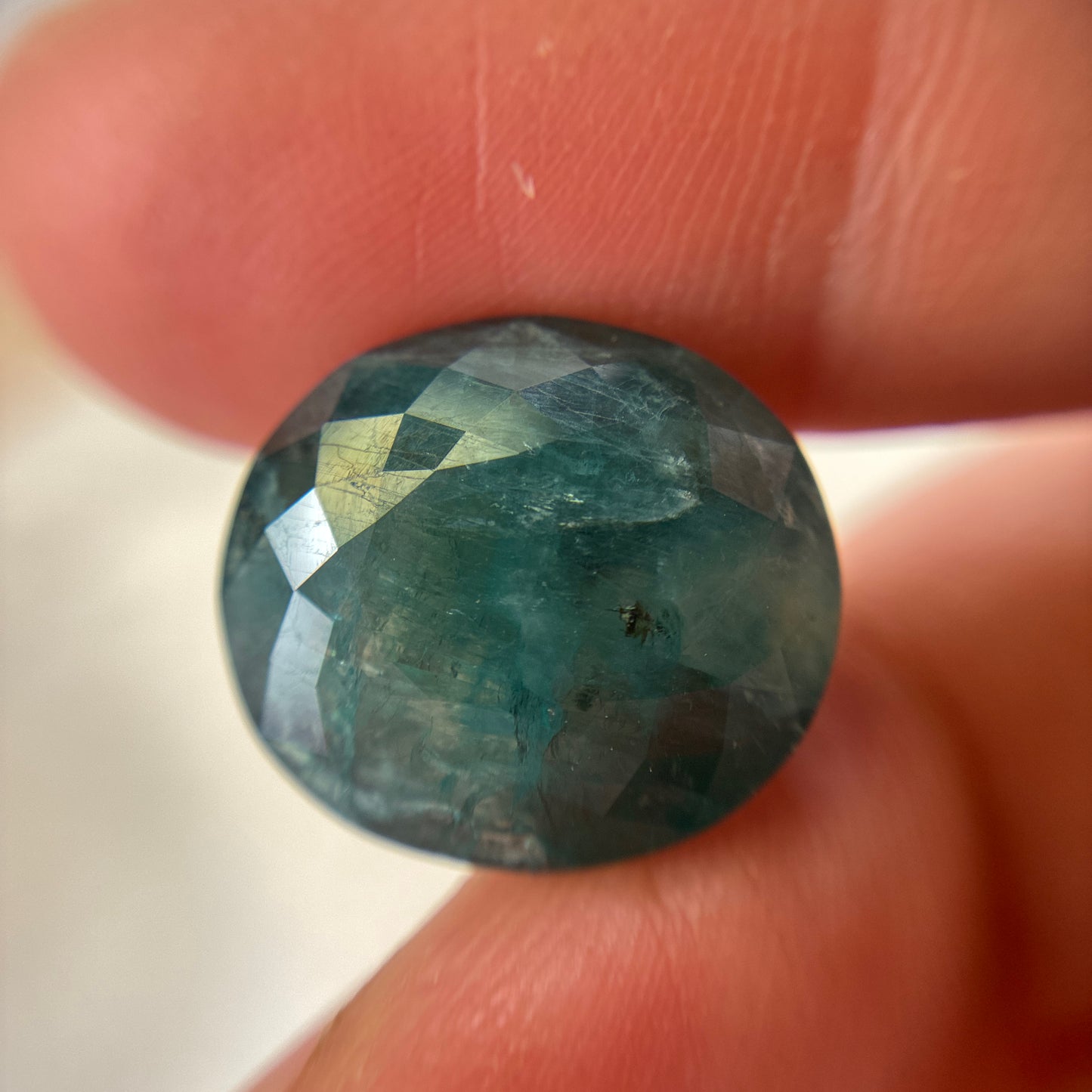 14.88 carat Blue-Green Grandidierite