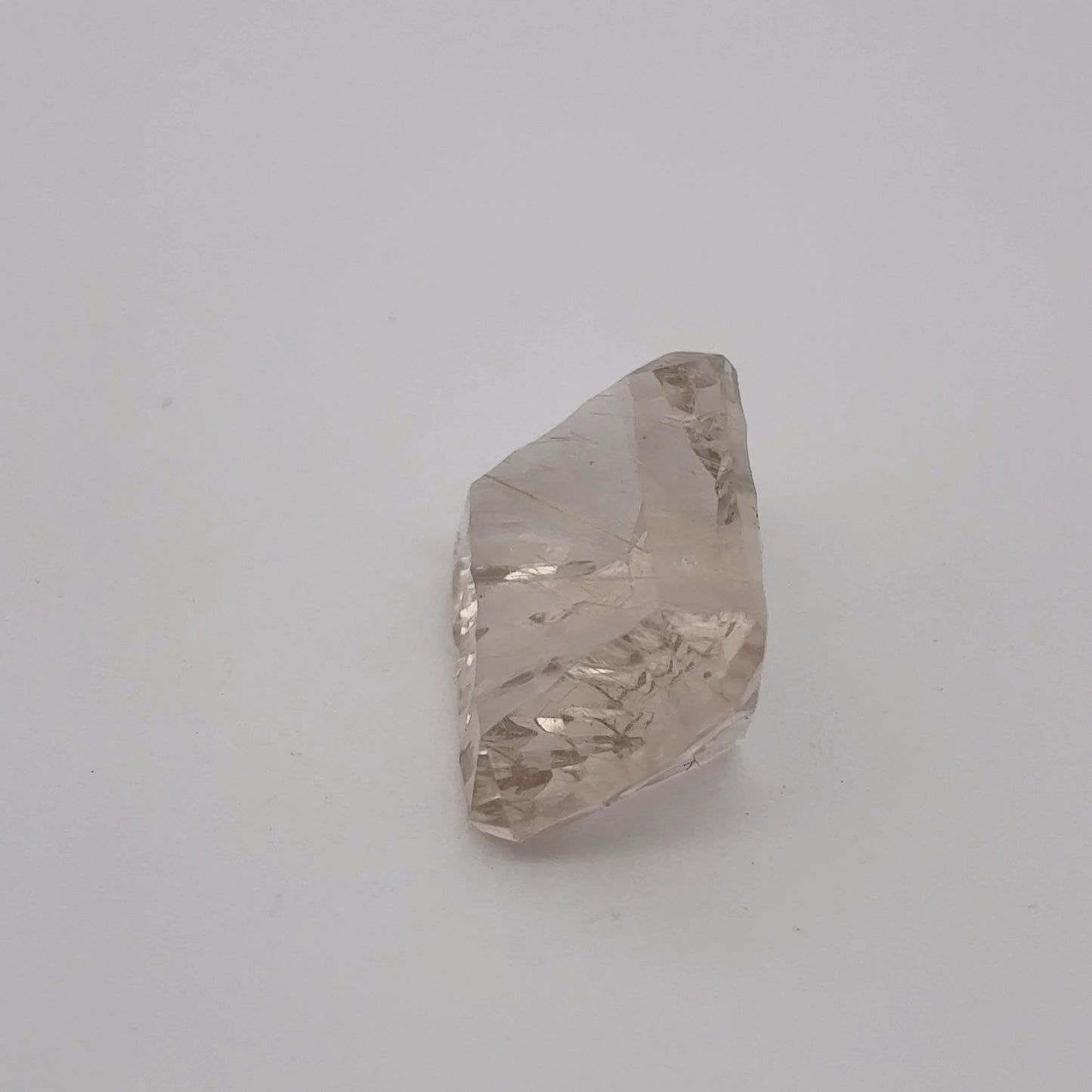 14x10mm Concave cut Rutilated Quartz, 6.54 carat