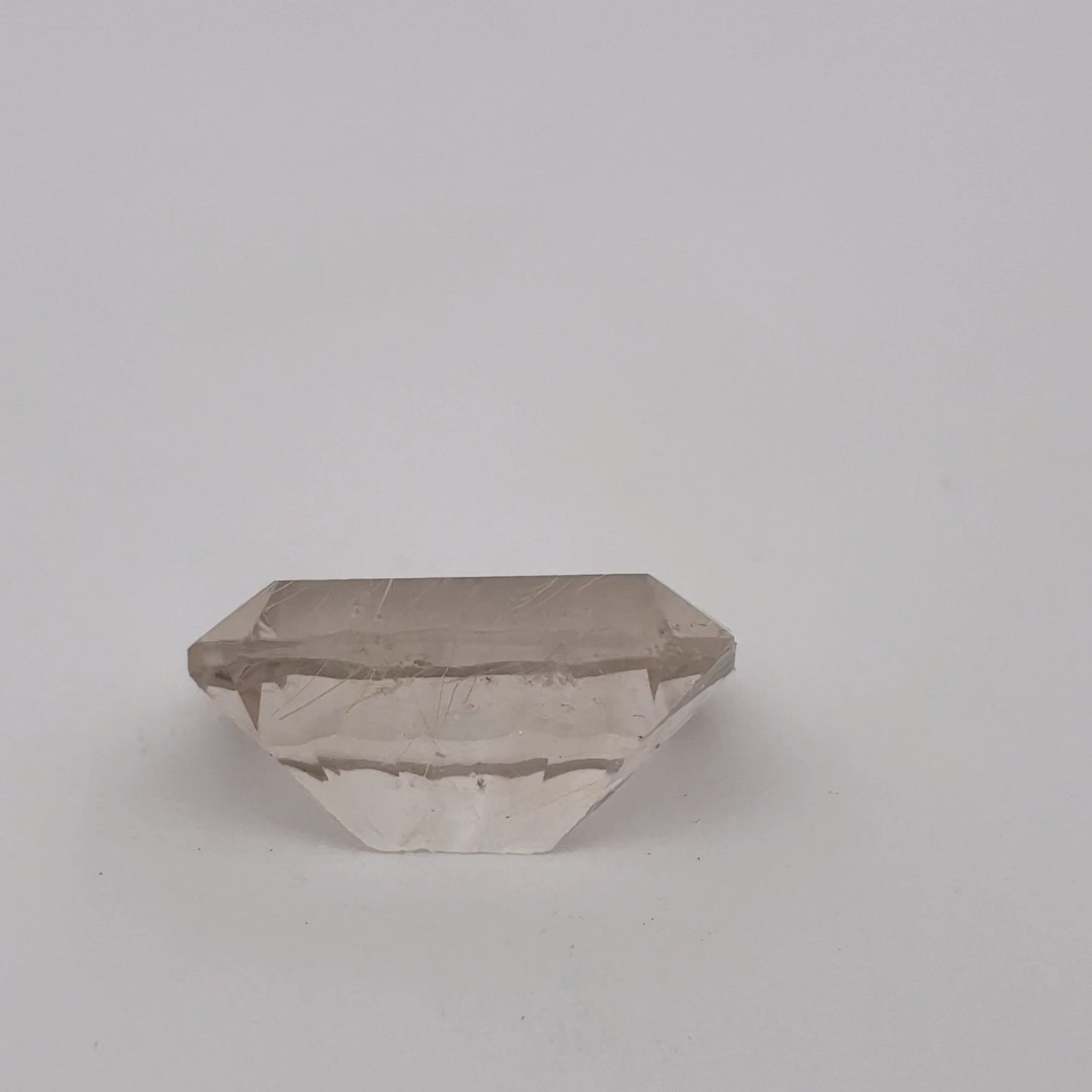 14x10mm Concave cut Rutilated Quartz, 6.54 carat