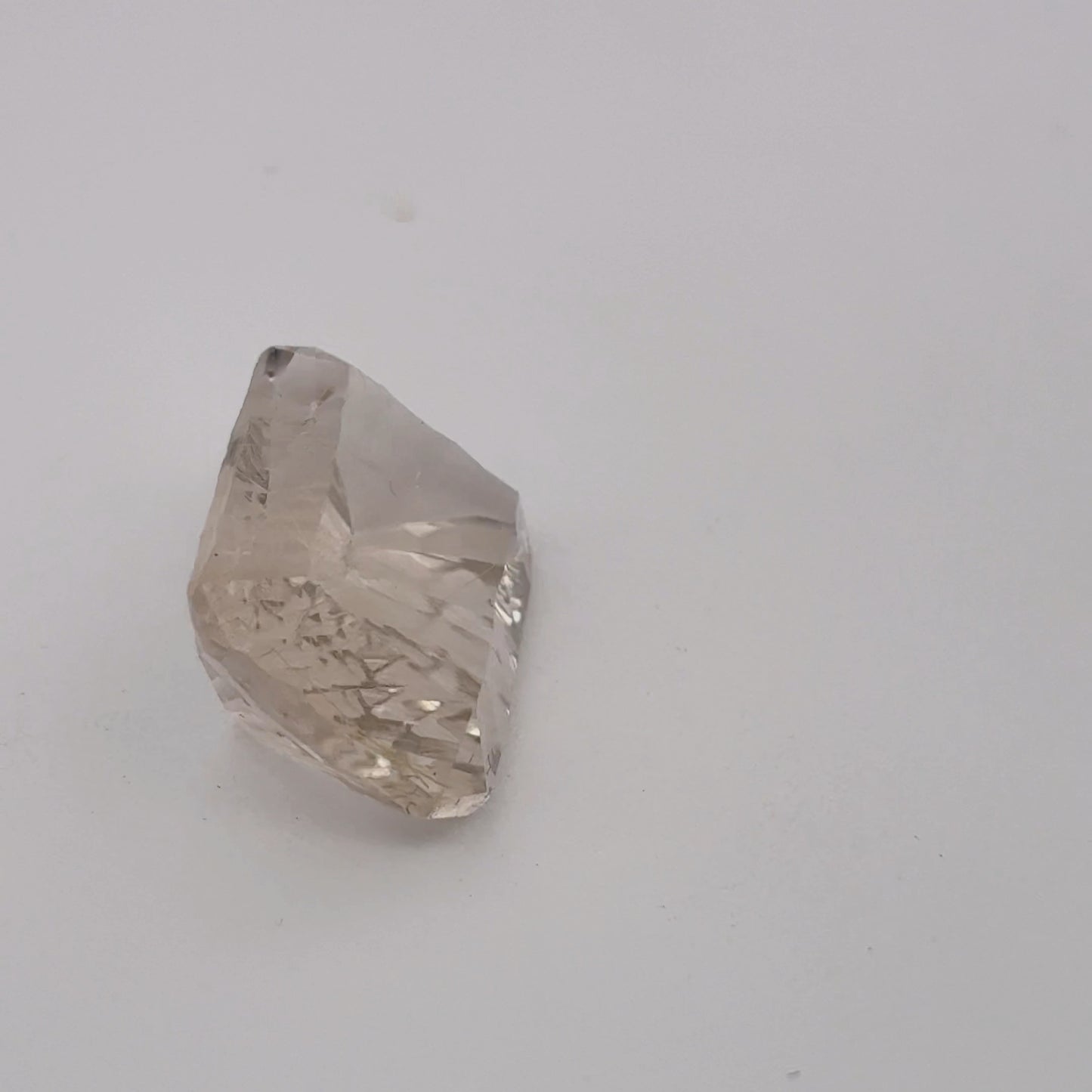 14x10mm Concave cut Rutilated Quartz, 6.54 carat