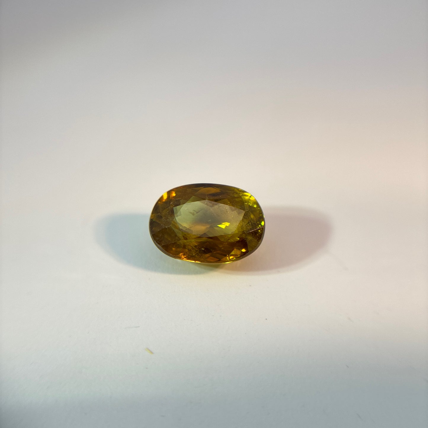 1.96 carat Yellow Sphene, 8.5x6.2mm Oval cut