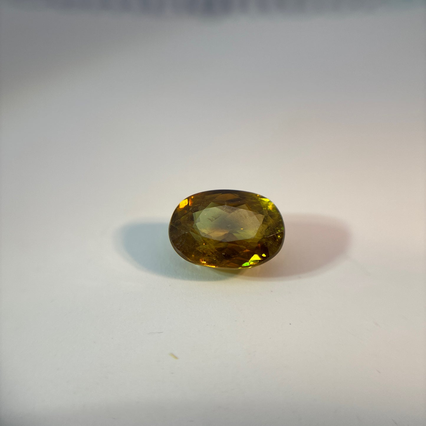 1.96 carat Yellow Sphene, 8.5x6.2mm Oval cut
