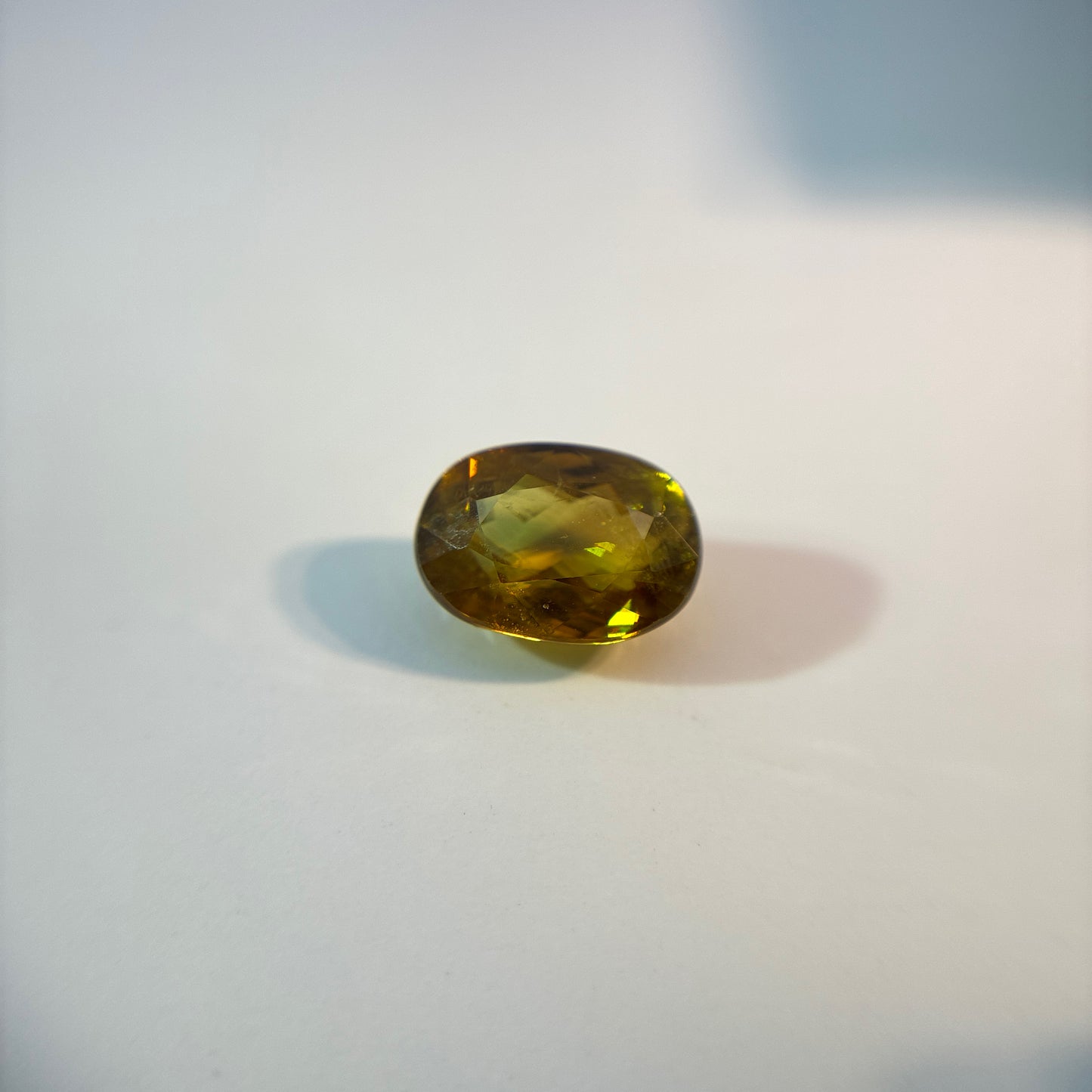 1.96 carat Yellow Sphene, 8.5x6.2mm Oval cut