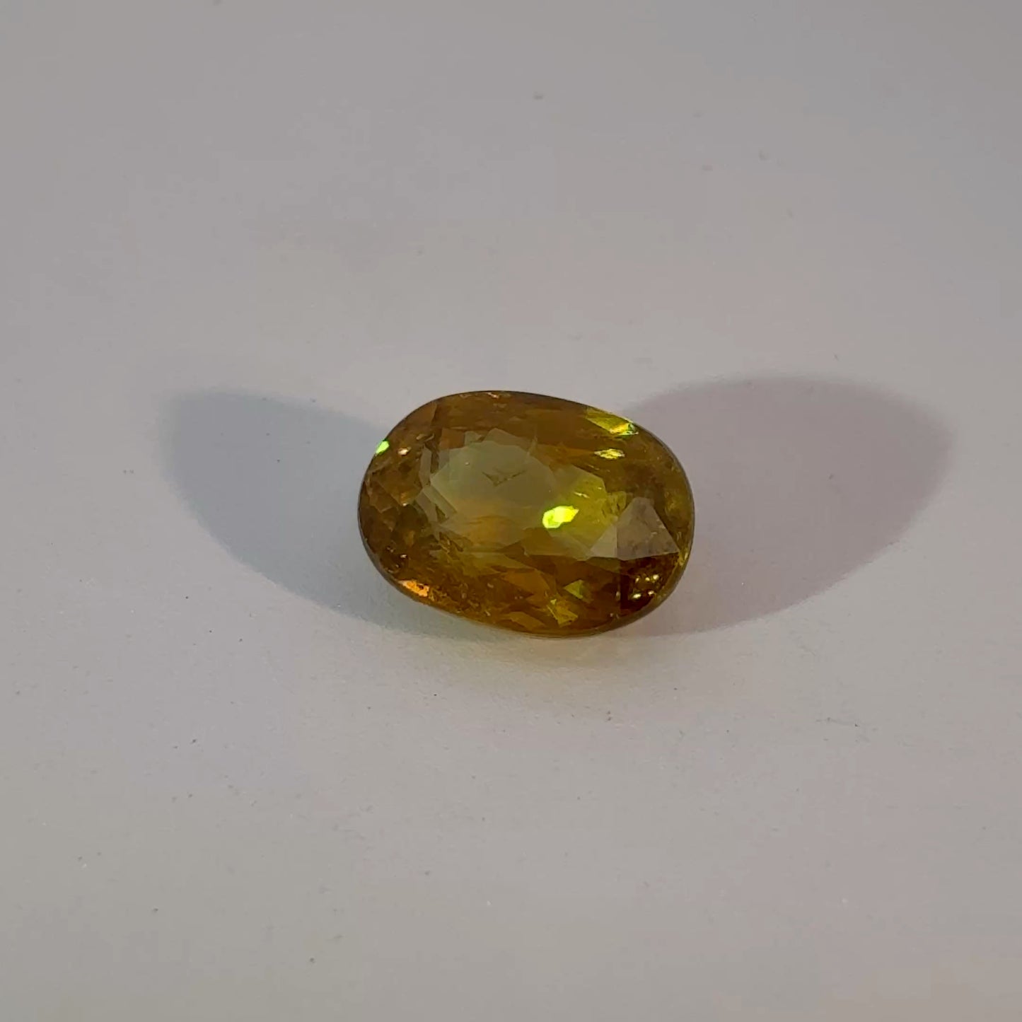 1.96 carat Yellow Sphene, 8.5x6.2mm Oval cut