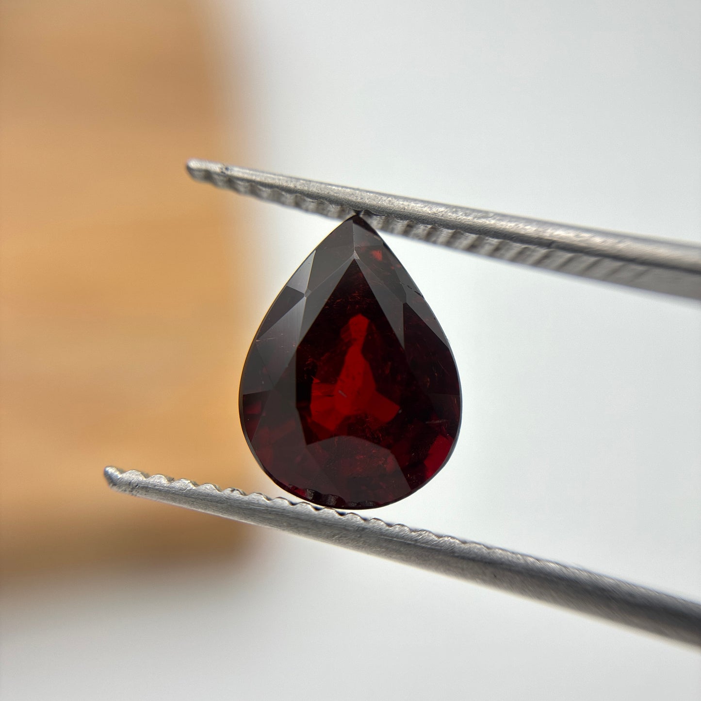 3.11 carat Spessartite Garnet, 10x7.6mm Pear cut