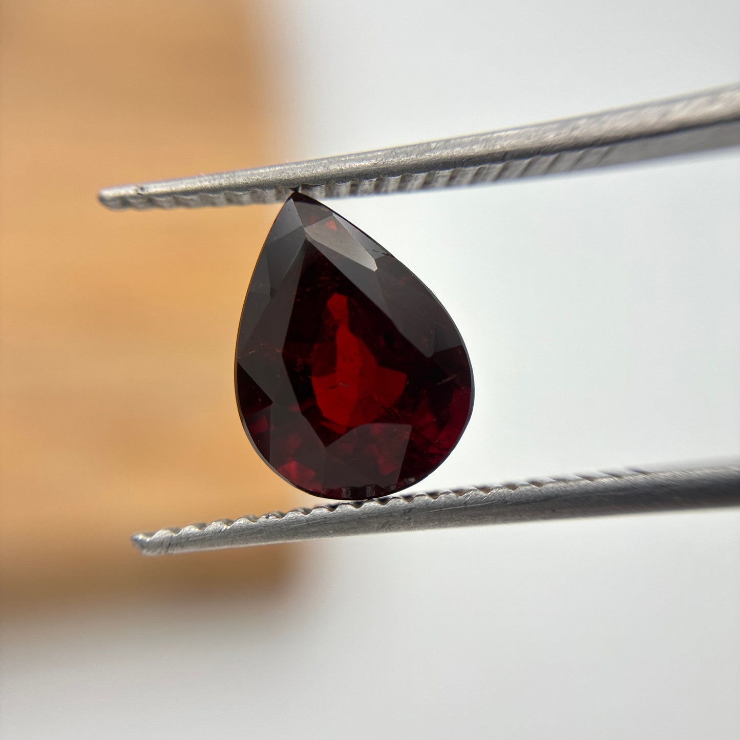 3.11 carat Spessartite Garnet, 10x7.6mm Pear cut
