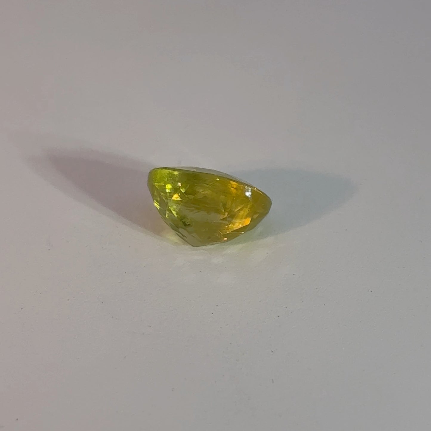 Oval Cut Yellowish-Green Sphene 1.35 carat