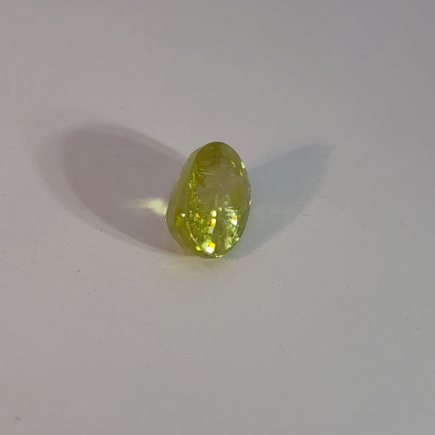 Oval Cut Yellowish-Green Sphene 1.35 carat