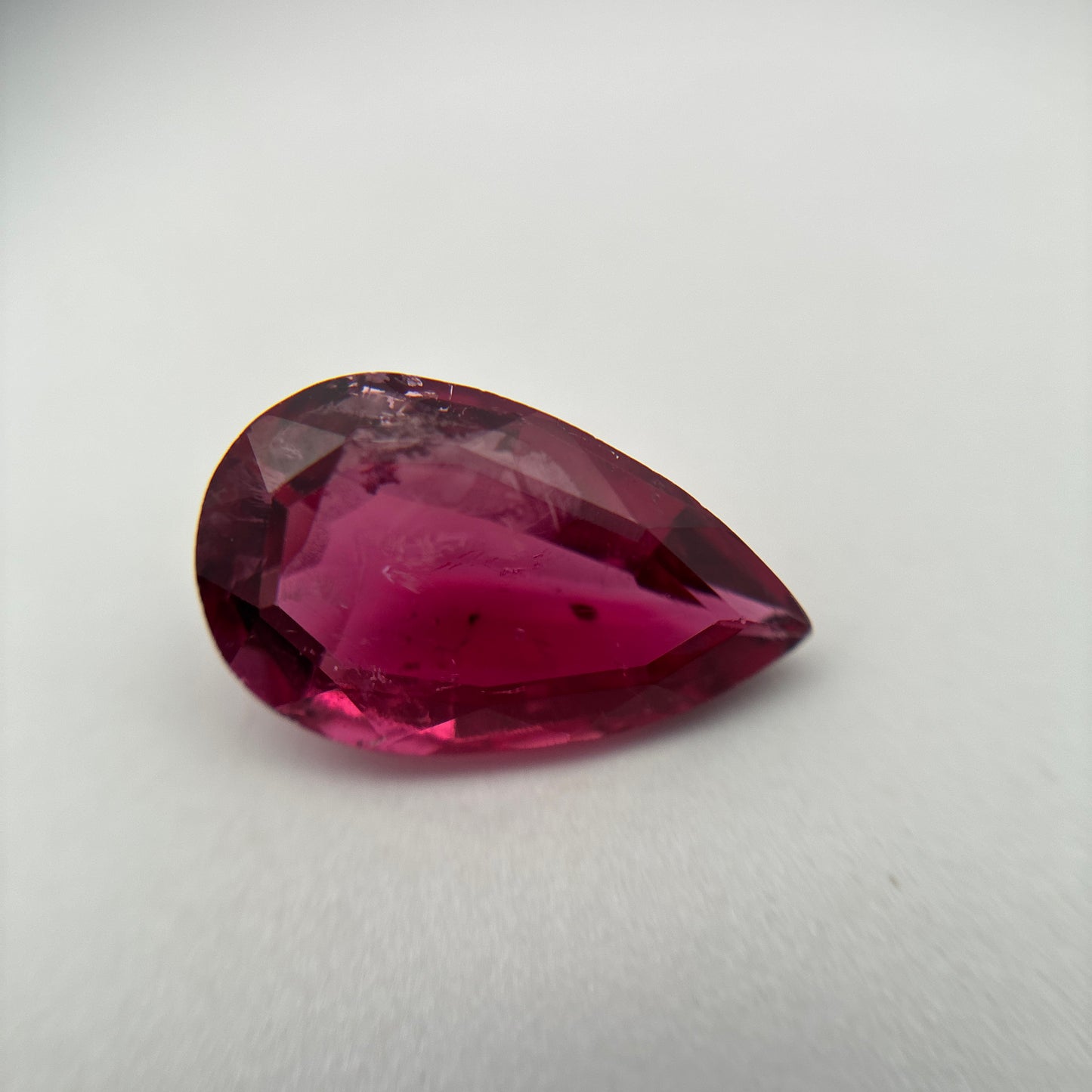 12x7.5mm Pear-Cut Rubellite Tourmaline, 2.47 carats