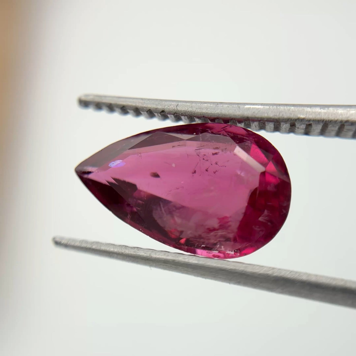 12x7.5mm Pear-Cut Rubellite Tourmaline, 2.47 carats