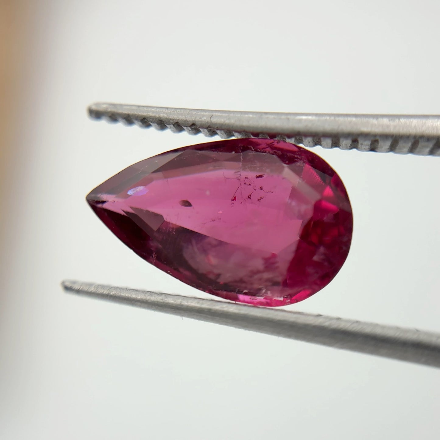 12x7.5mm Pear-Cut Rubellite Tourmaline, 2.47 carats