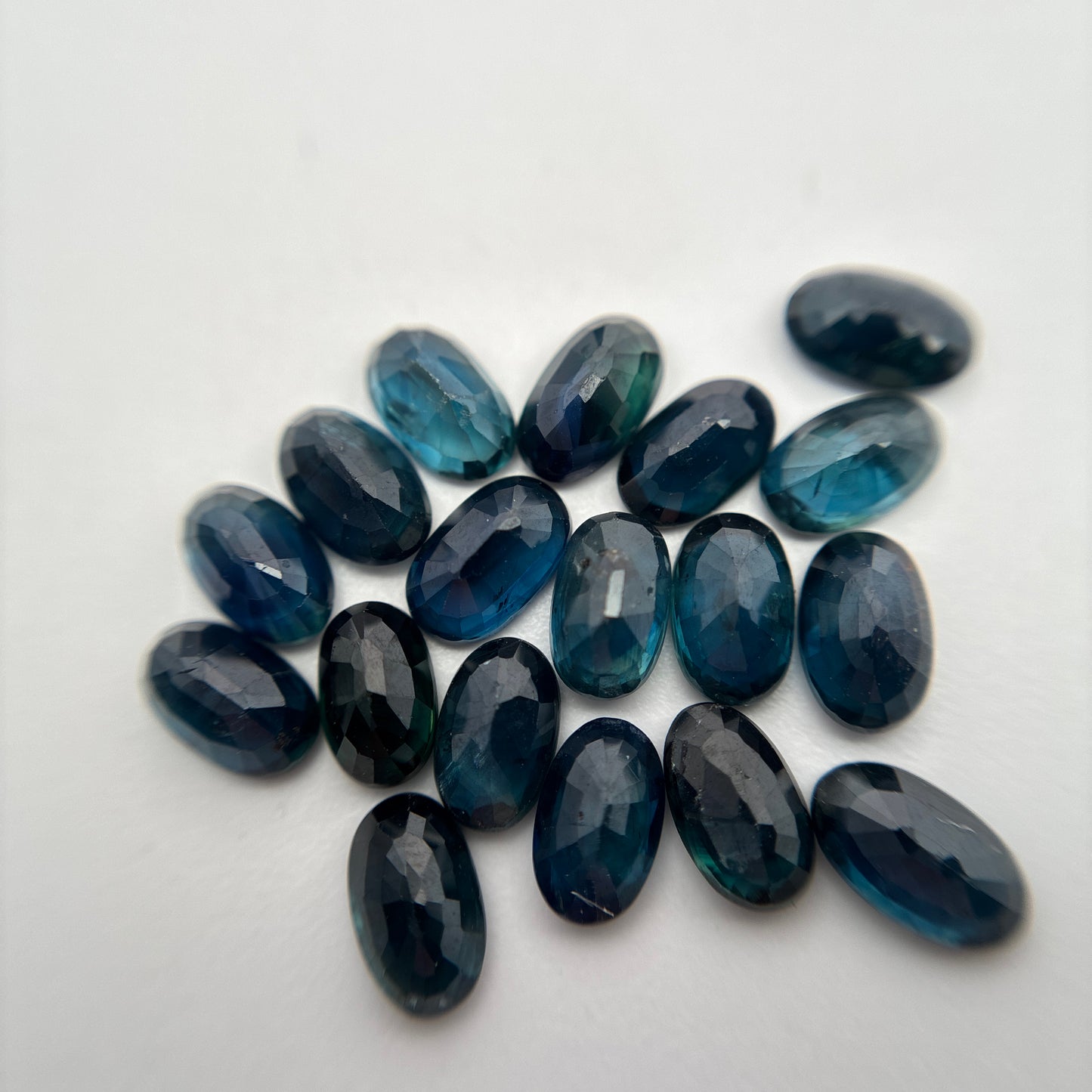 ONE Greenish Blue Natural Sapphire 5x3mm Oval Cut